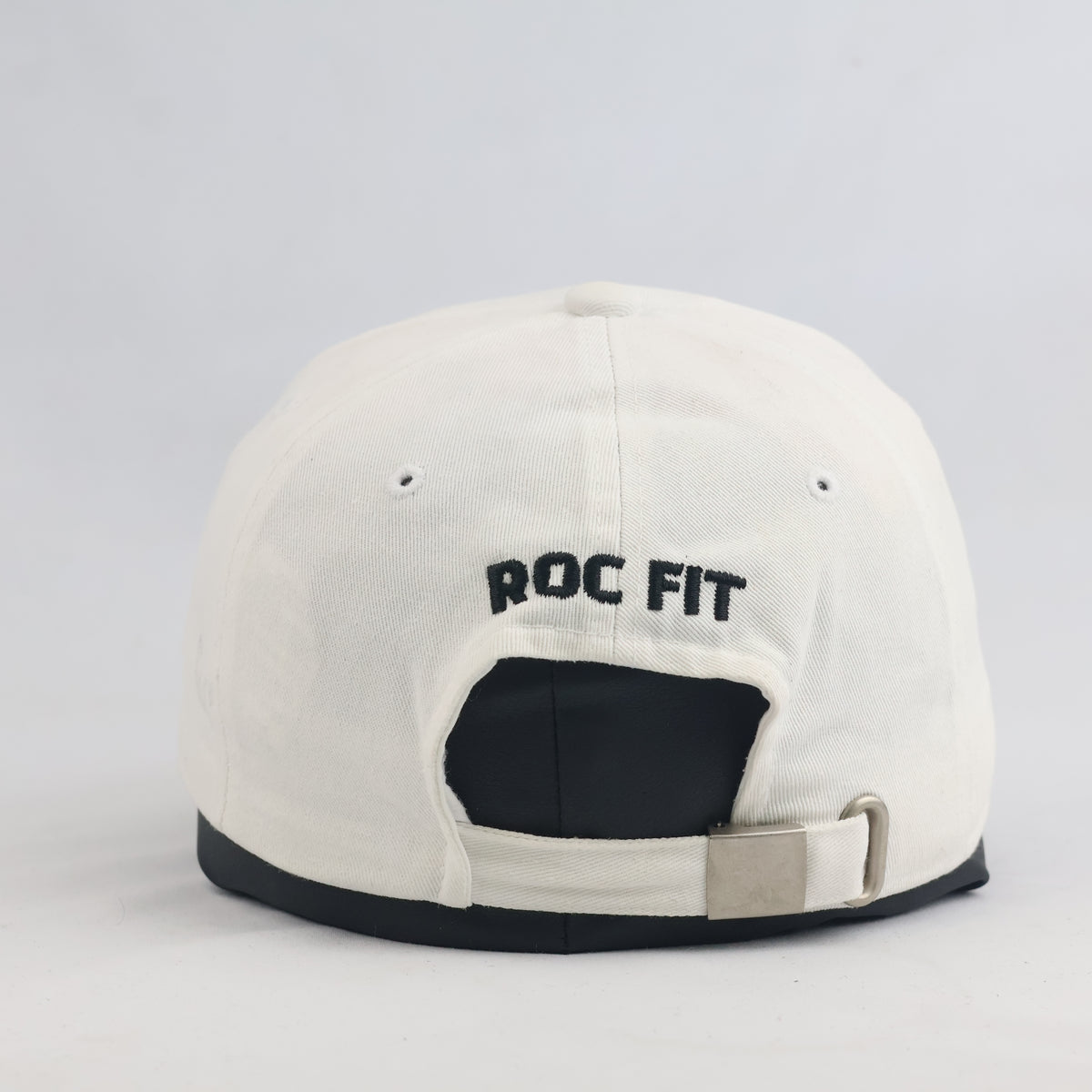 Thrifted ROC FIT White Strapback Hat Made in Korea (57-59cm) | 10403
