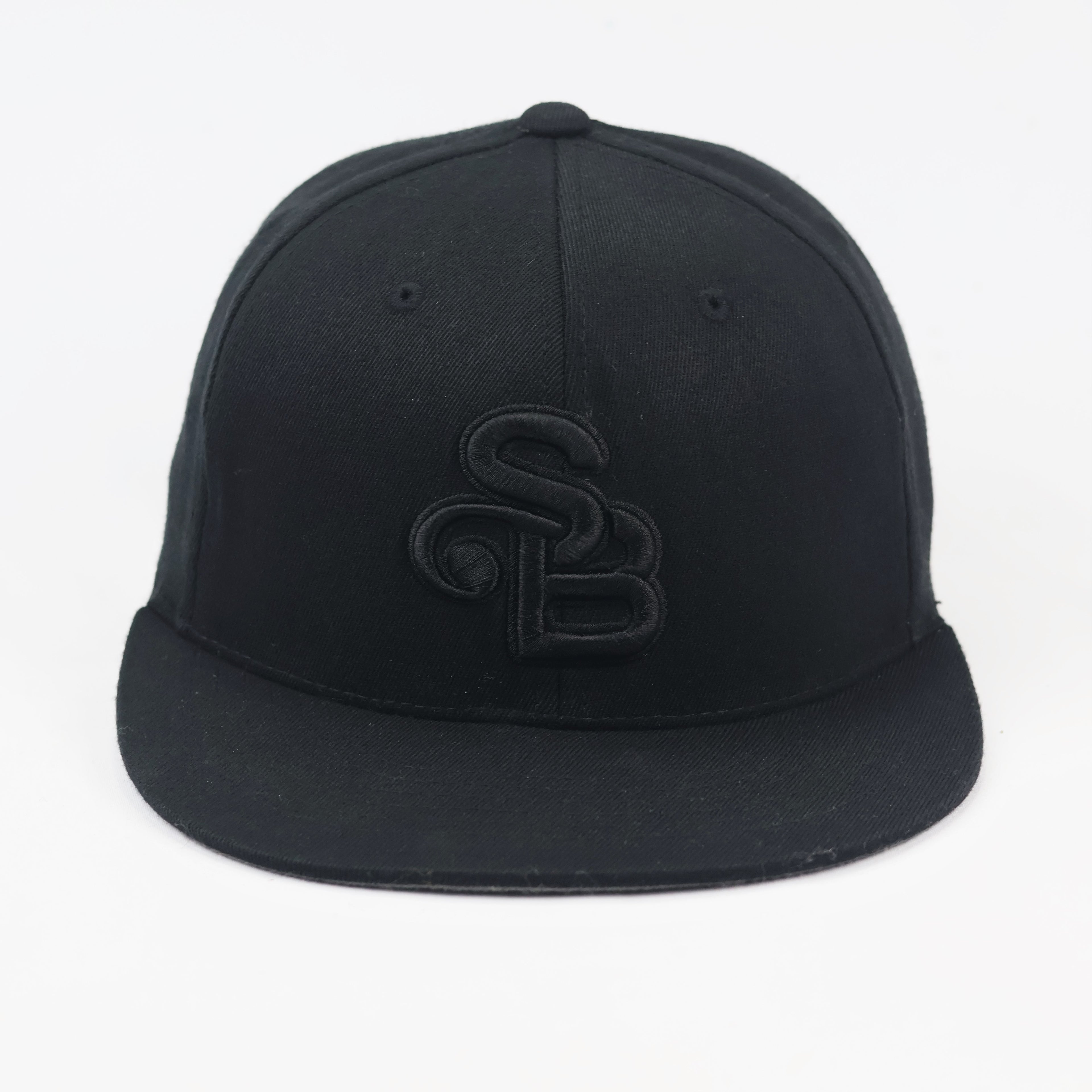 Vintage Sun Bum Black Thrifted Fitted Cap - "Protect Your Lazy Ass"
