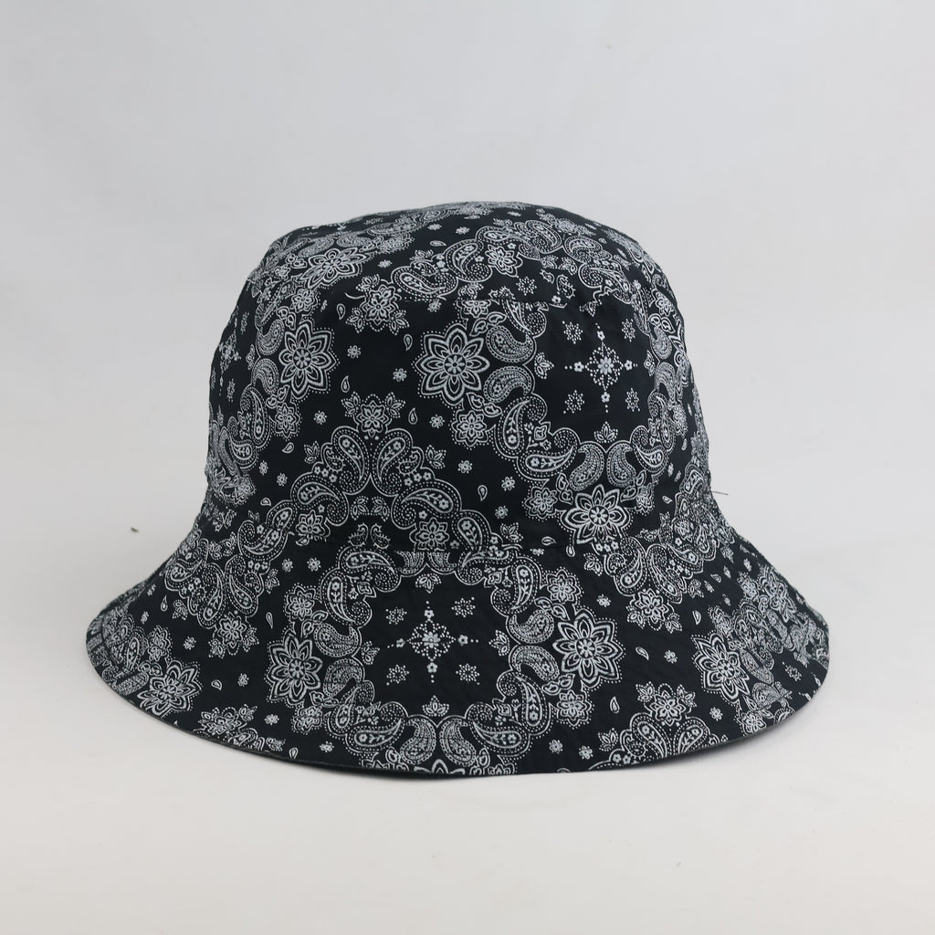 Thrifted 2-in-1 Faded Grey & Floral Print Sun Hat (57cm)