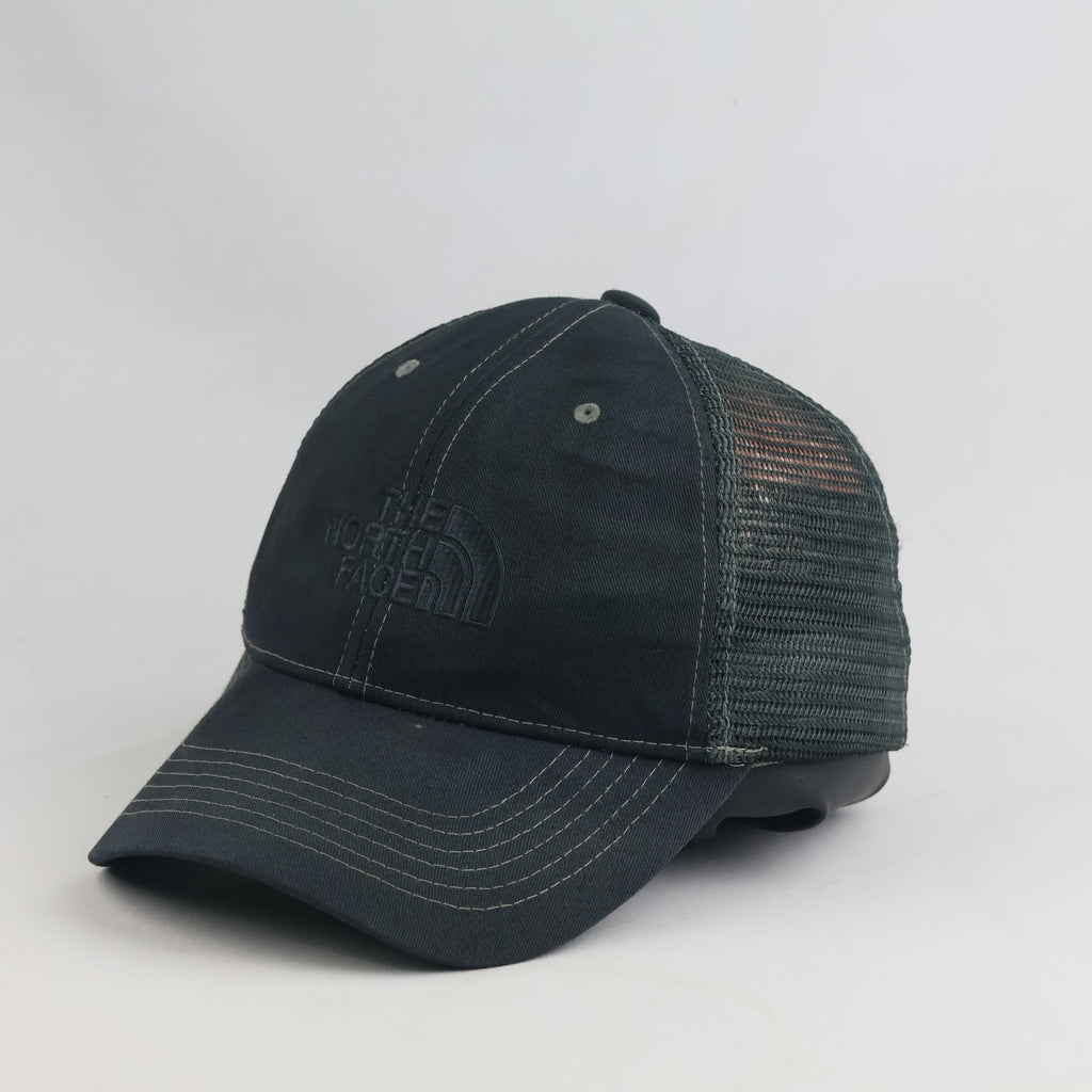 Thrifted Dark Grey The North Face Outdoor Trucker Baseball Hat (57-58cm) | 10425