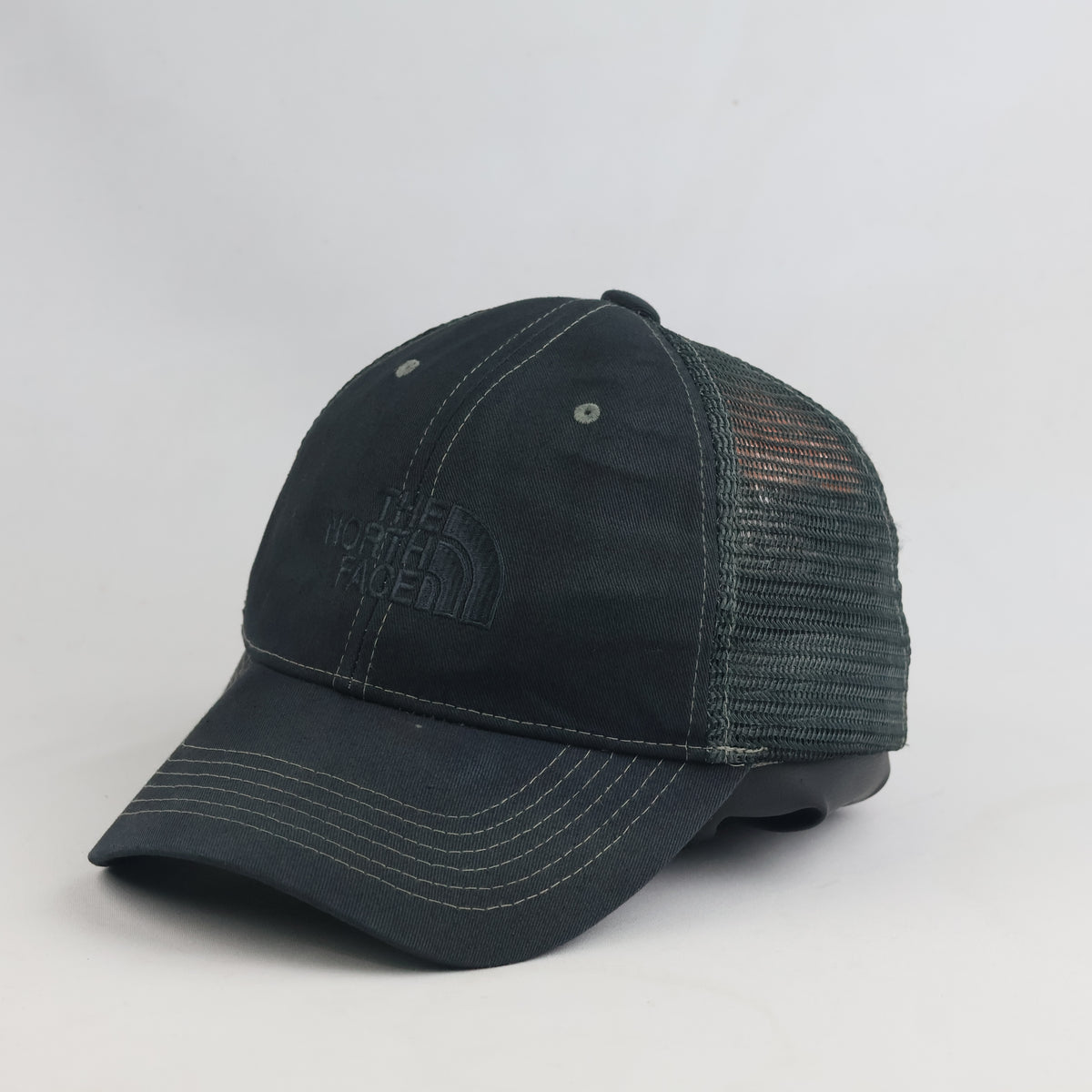 Thrifted Dark Grey The North Face Outdoor Trucker Baseball Hat (57-58cm) | 10425