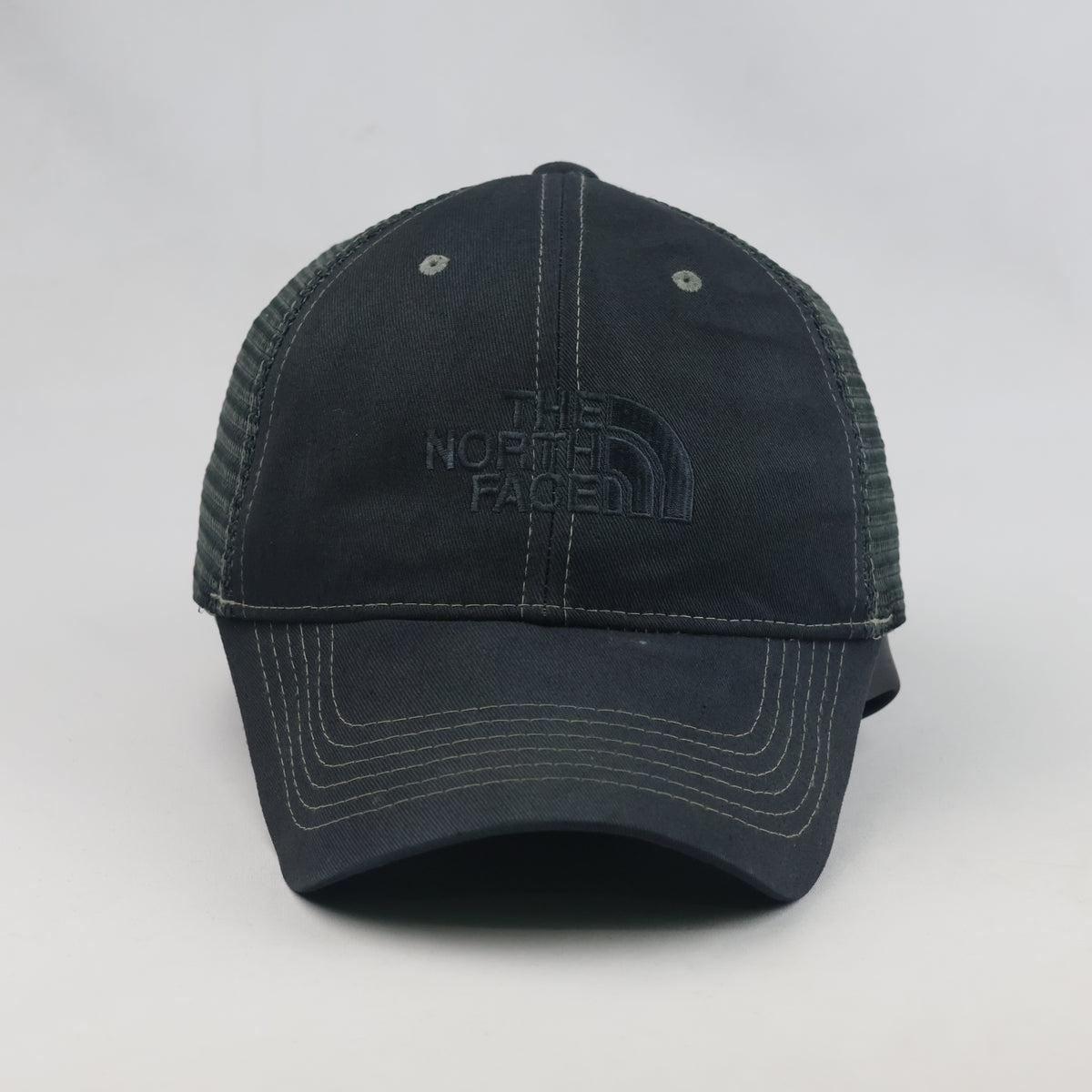 Thrifted Dark Grey The North Face Outdoor Trucker Baseball Hat (57-58cm) | 10425
