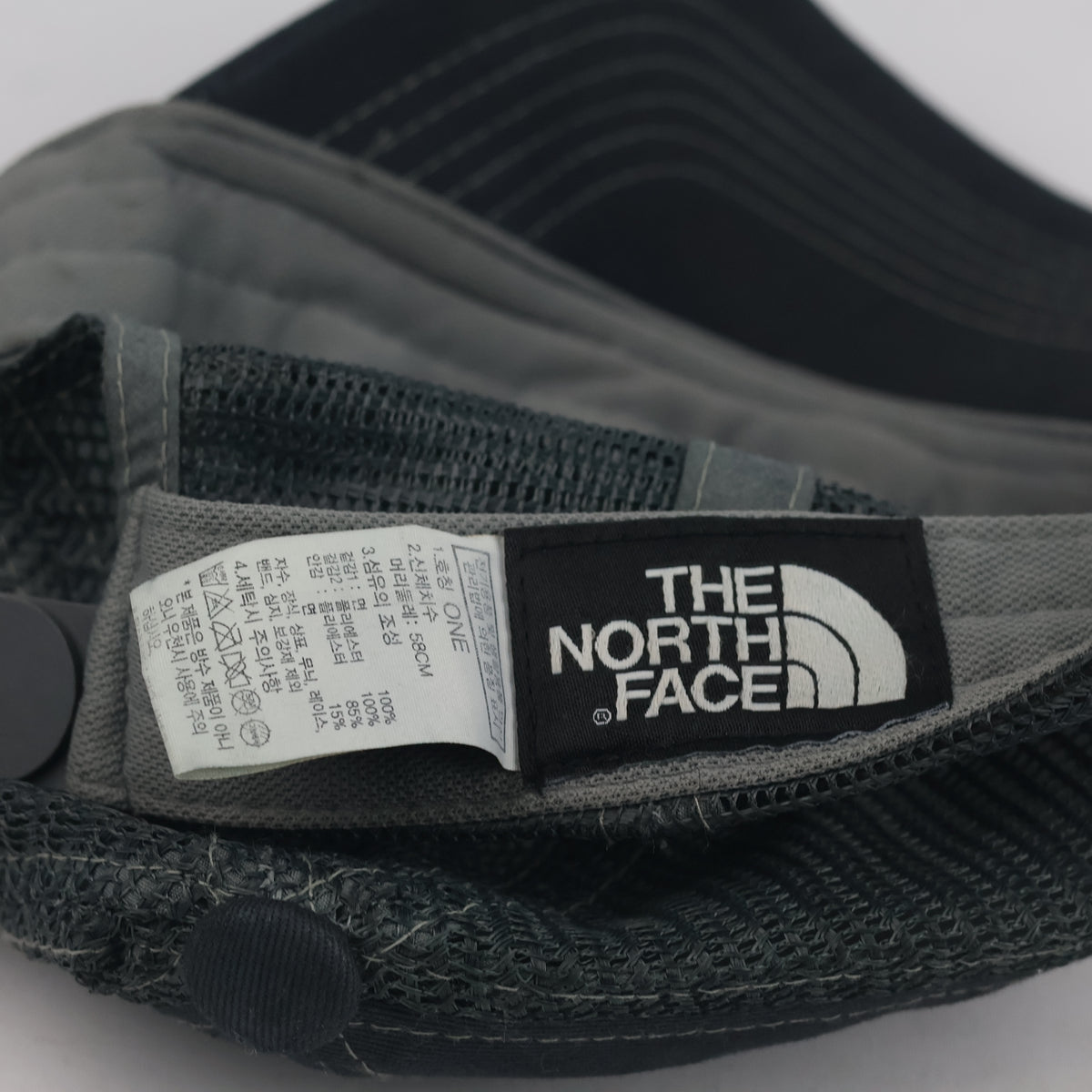 Thrifted Dark Grey The North Face Outdoor Trucker Baseball Hat (57-58cm) | 10425