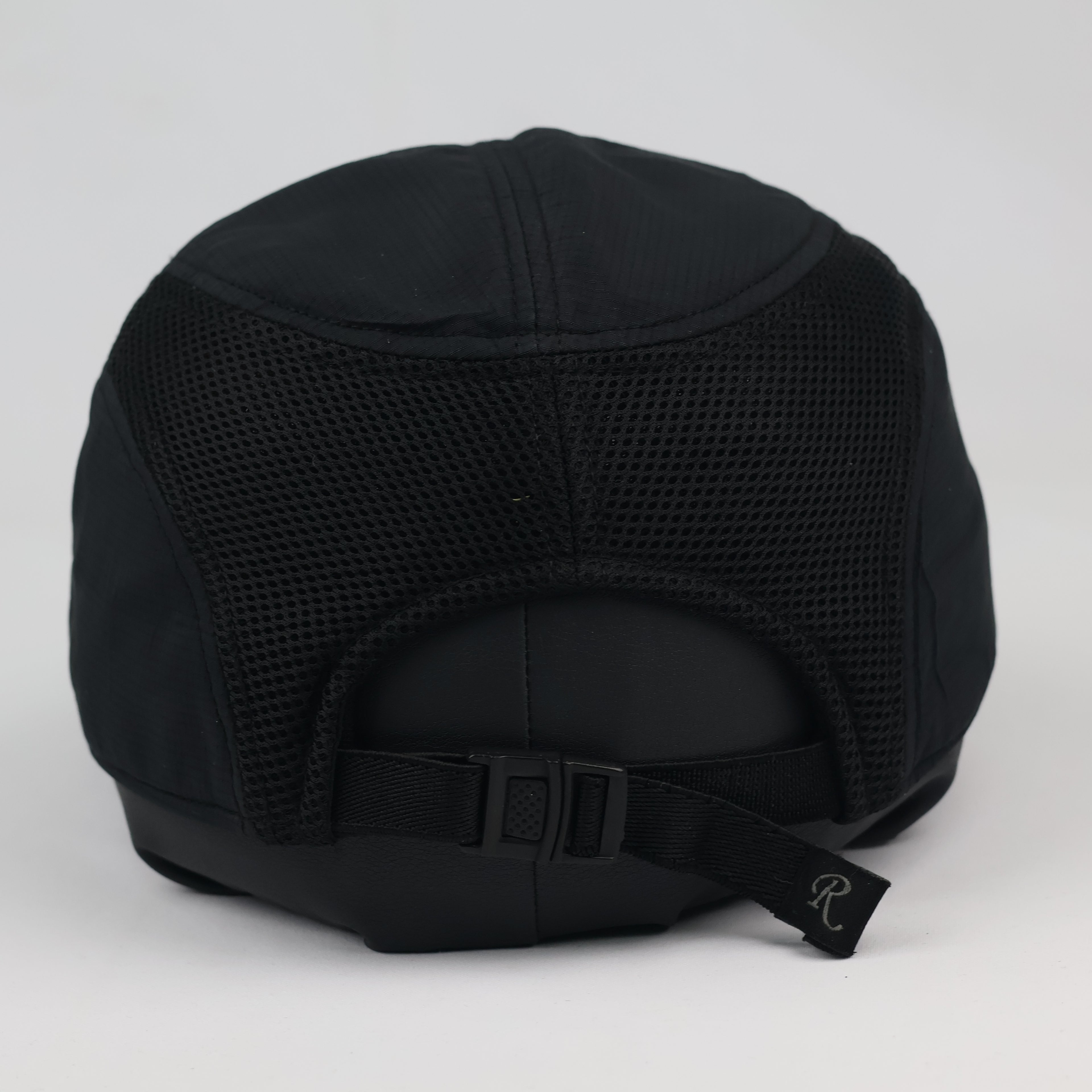Vintage Shark Mountain 8852M Sport Cap - Black Breathable Thrifted Mesh Hat