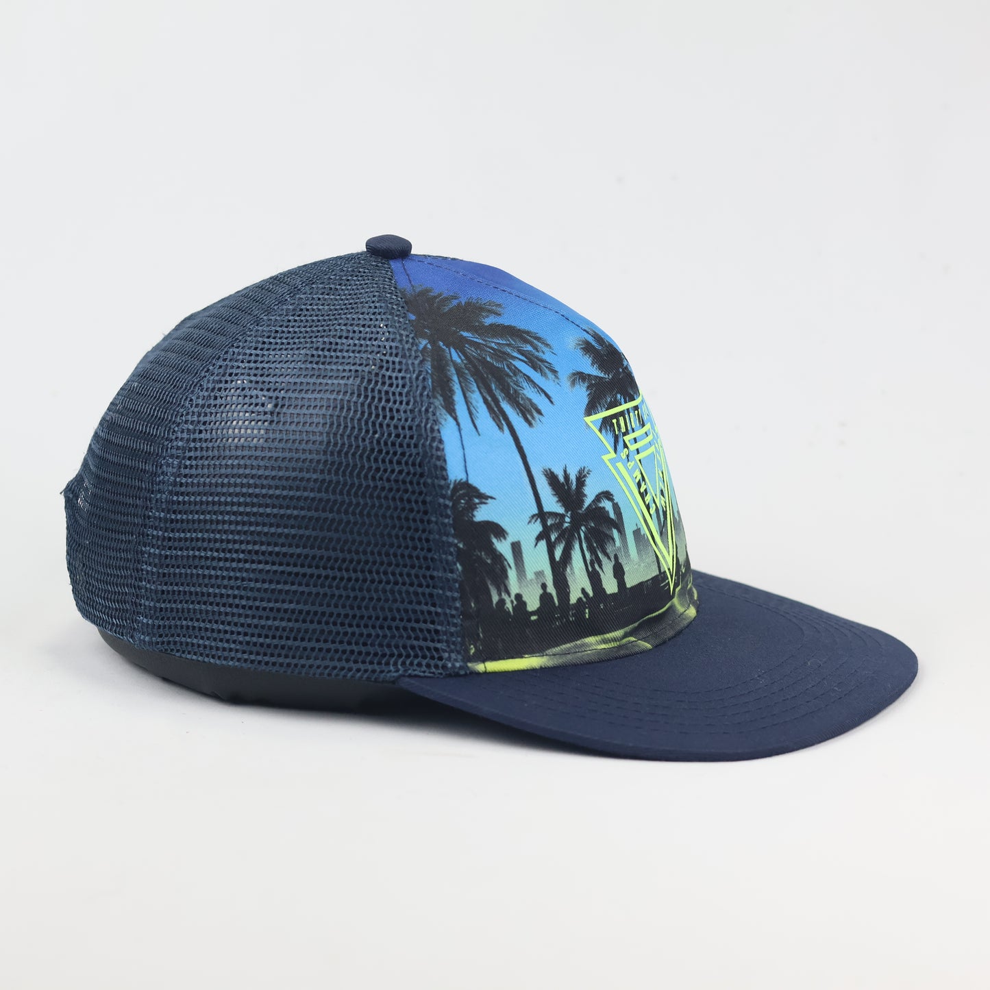 H&M "Thirty Six" Tropical Graphic Thrifted Hat - Adjustable Mesh Cap