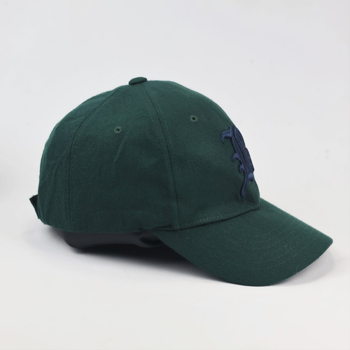 Forest Green "B" Embroidered Thrifted Hat - Wool Blend Snapback
