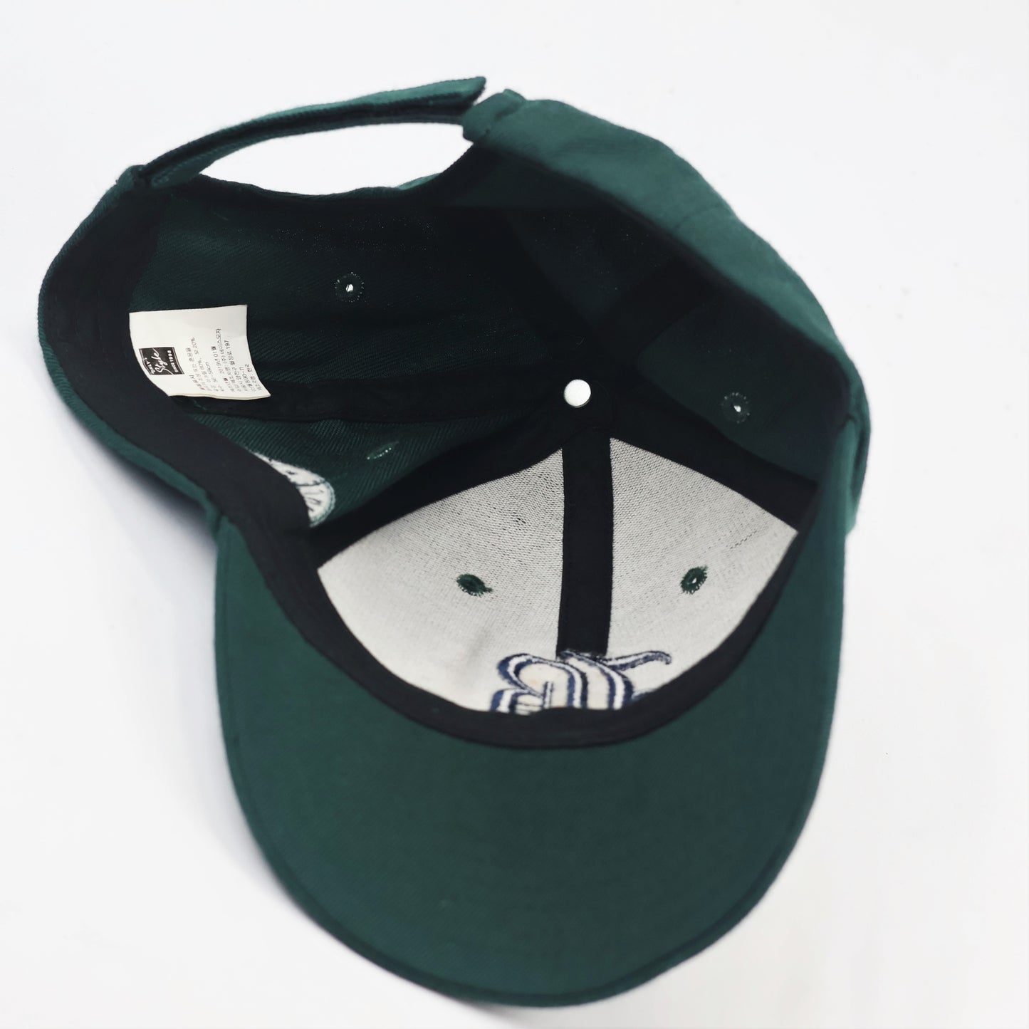 Forest Green "B" Embroidered Thrifted Hat - Wool Blend Snapback