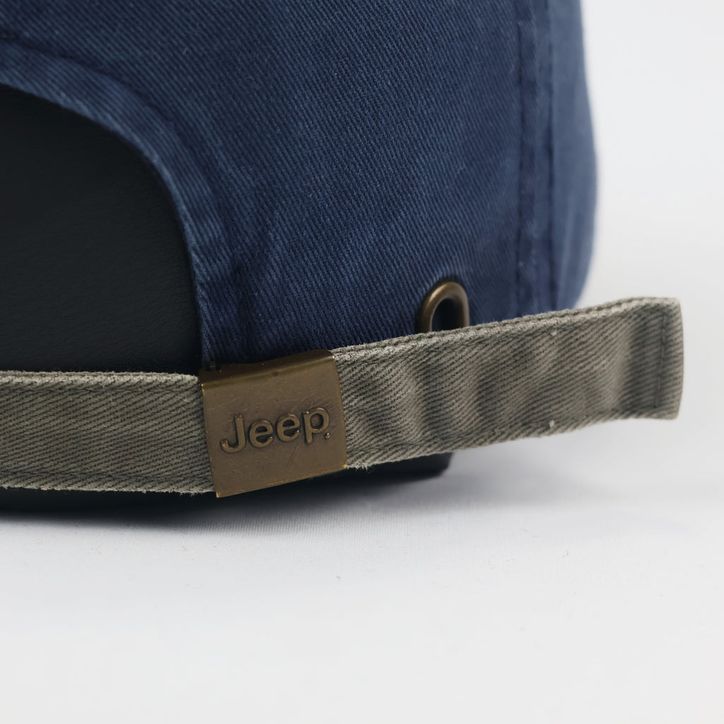 Vintage Jeep "1941" Embroidered Baseball Thrifted Cap - Navy Blue & Grey Hat