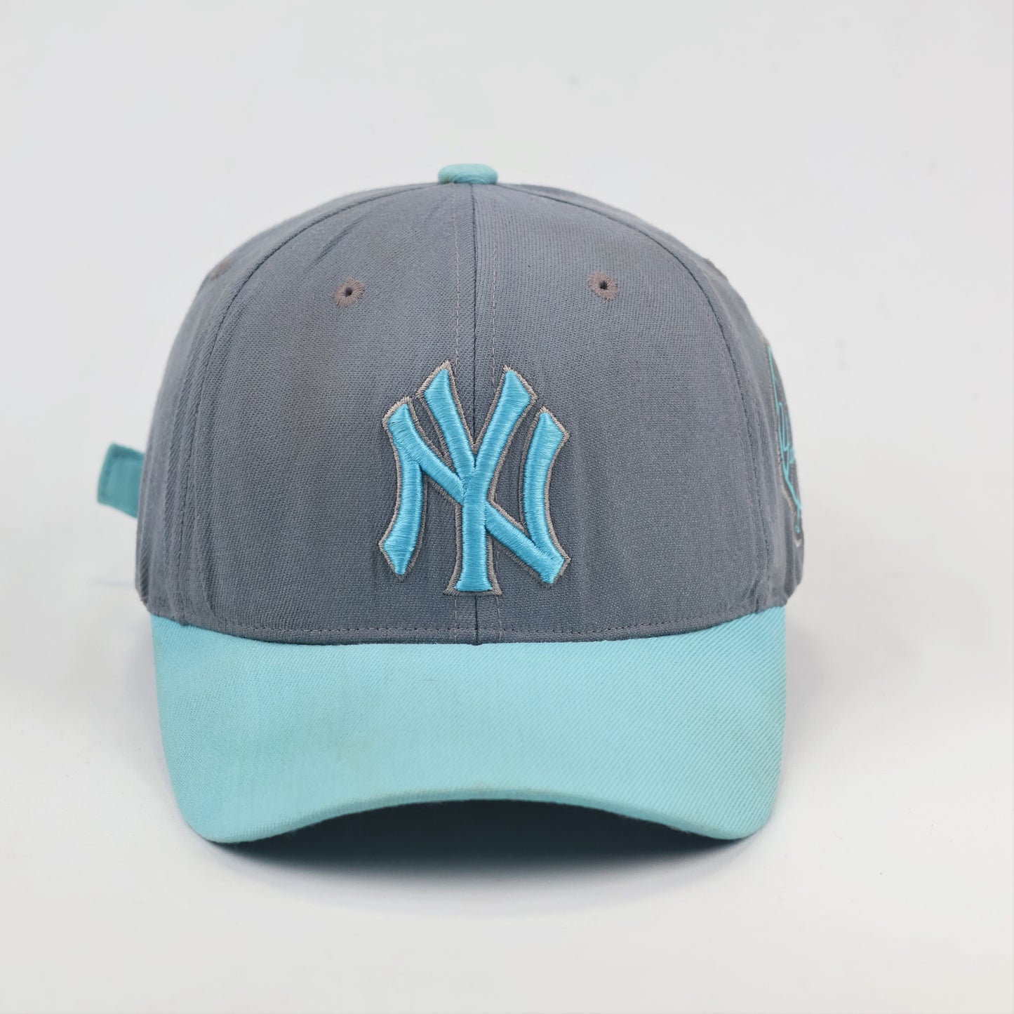Thrifted New York Yankees Adjustable Hat – Rare Teal Embroidery