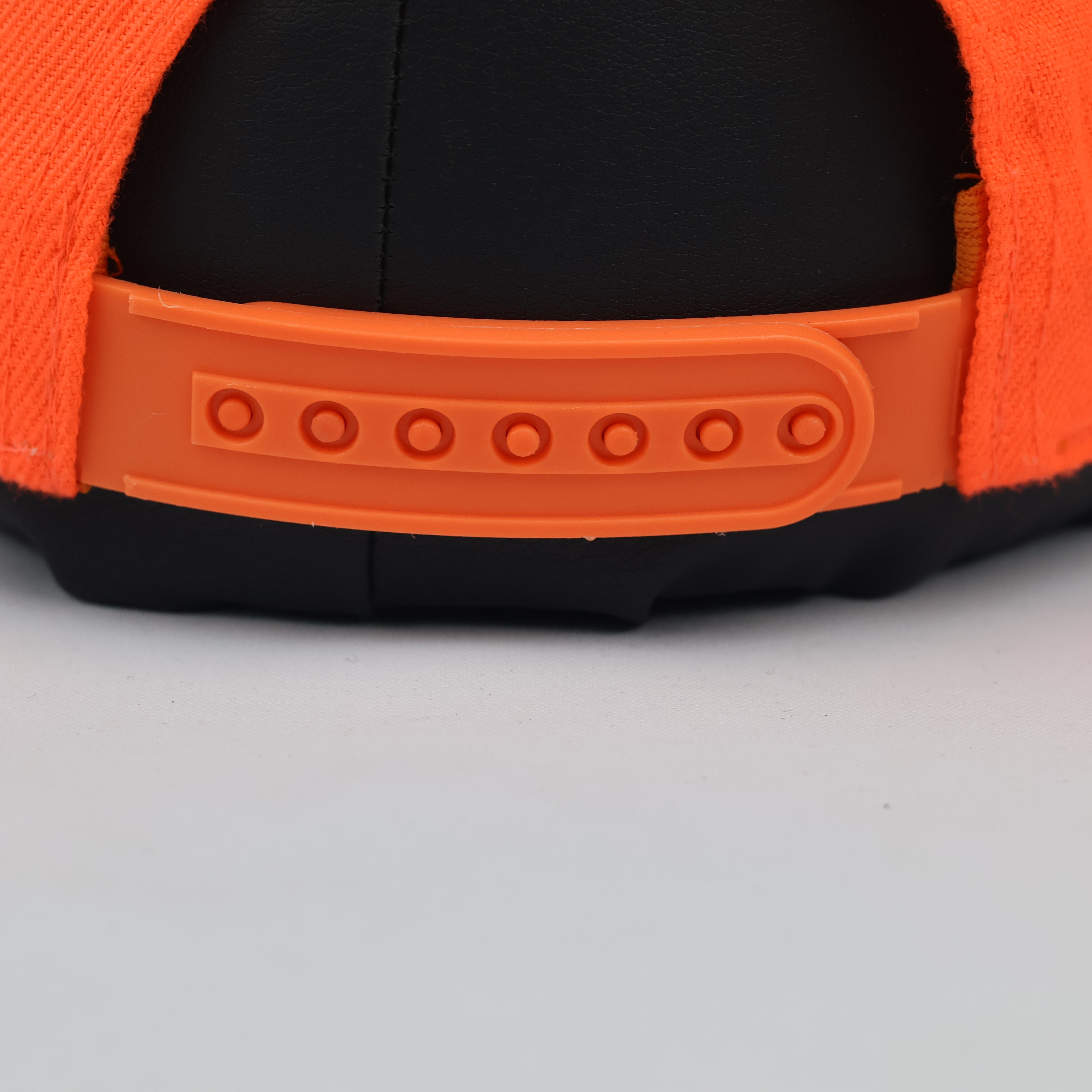 Two-Tone Neon Orange & Black Marseille Cap - Retro 6-Panel Hat