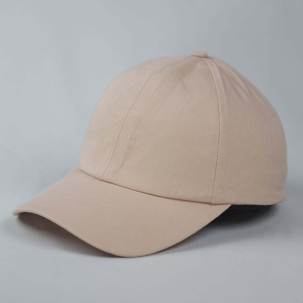Minimalist H&M Nude Pink Baseball Cap | Blank Cotton Dad Hat