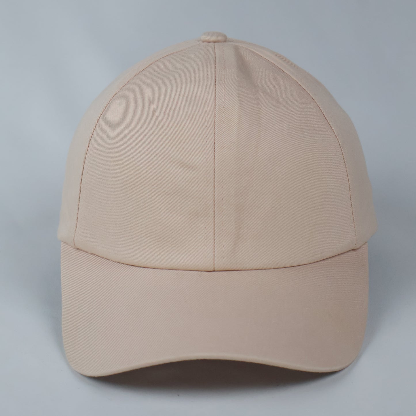 Minimalist H&M Nude Pink Baseball Cap | Blank Cotton Dad Hat