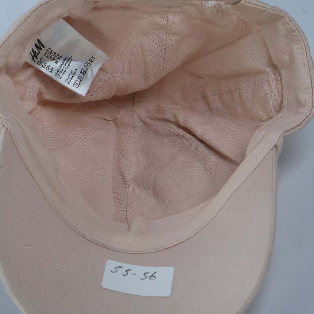 Minimalist H&M Nude Pink Baseball Cap | Blank Cotton Dad Hat