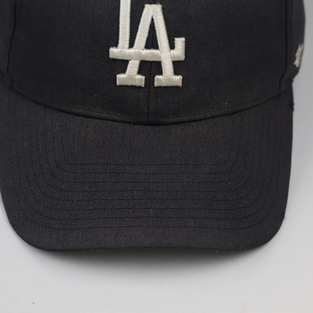 Vintage LA Dodgers Embroidered Hat - Navy Blue & Tan Underbrim Cap