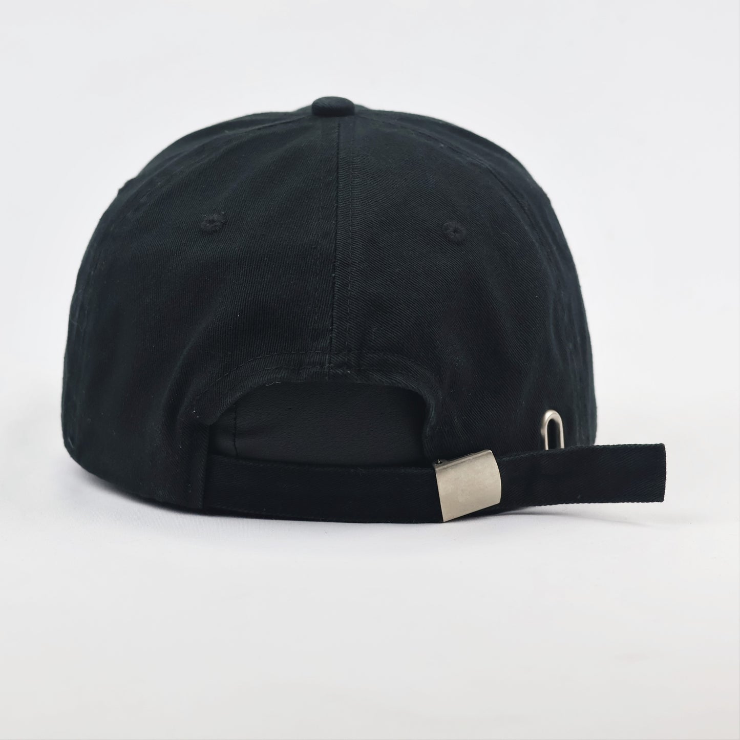 Factorie Embroidered Rose Cap - Pre-Loved Black Baseball Hat