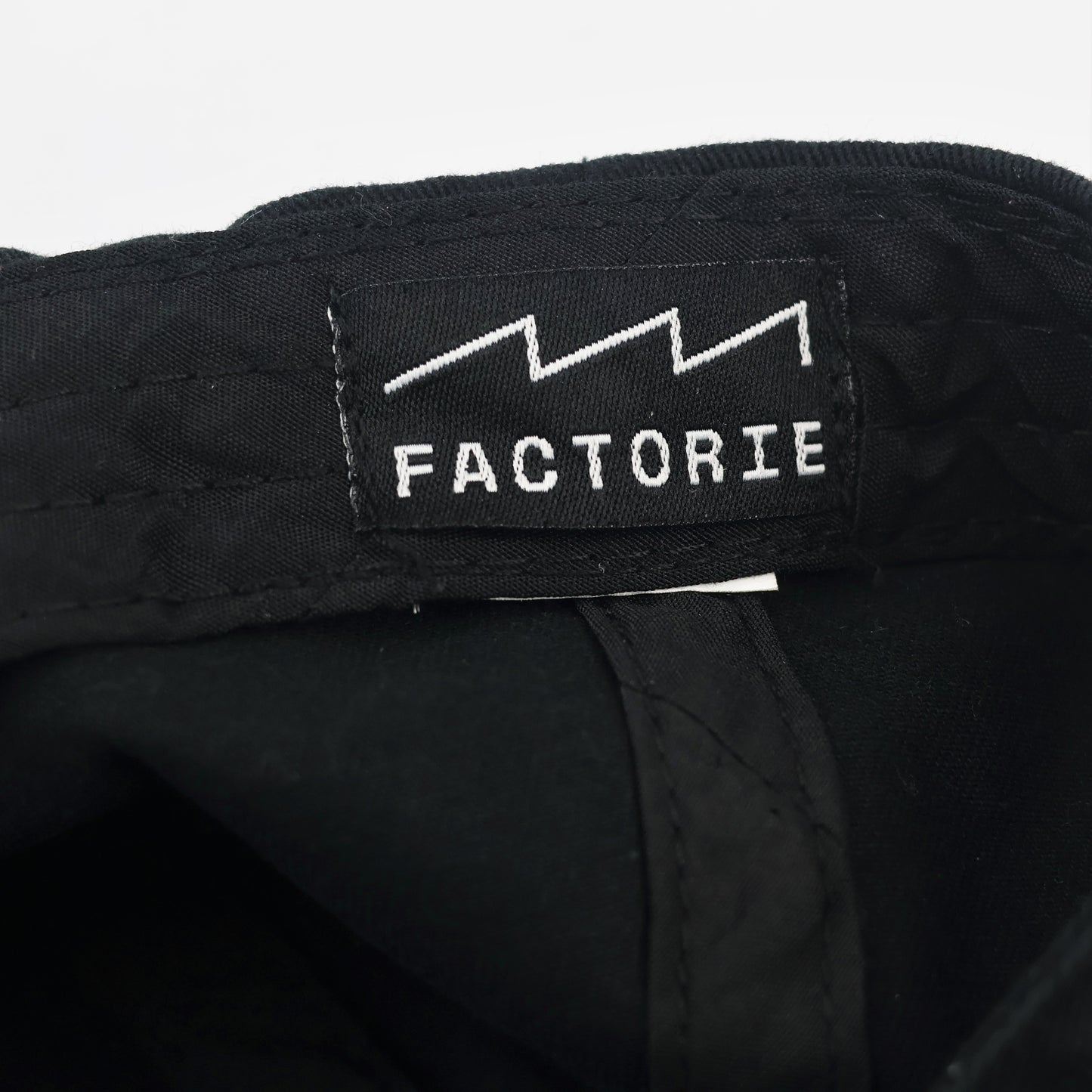 Factorie Embroidered Rose Cap - Pre-Loved Black Baseball Hat