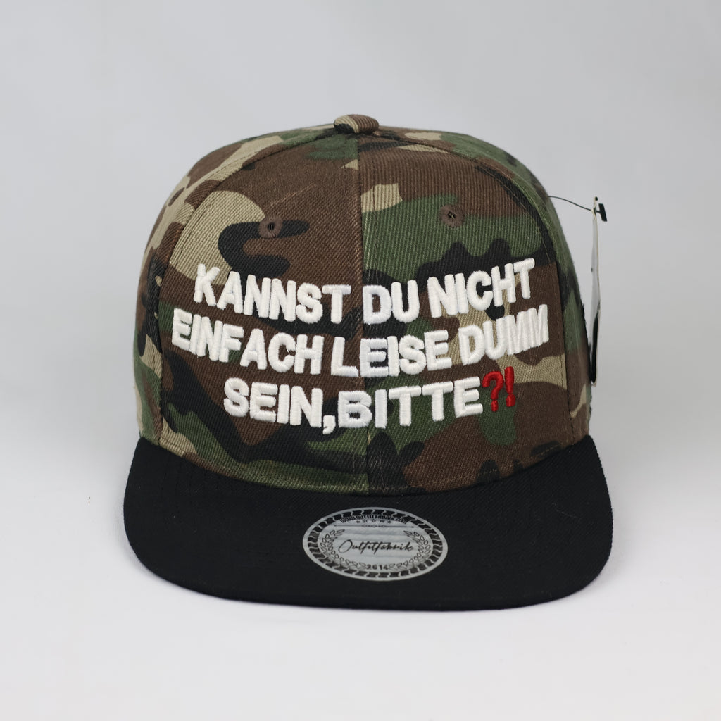 Vintage Outfitfabrik Camouflage Flat Brim Hat | Thrifted Graphic Snapback