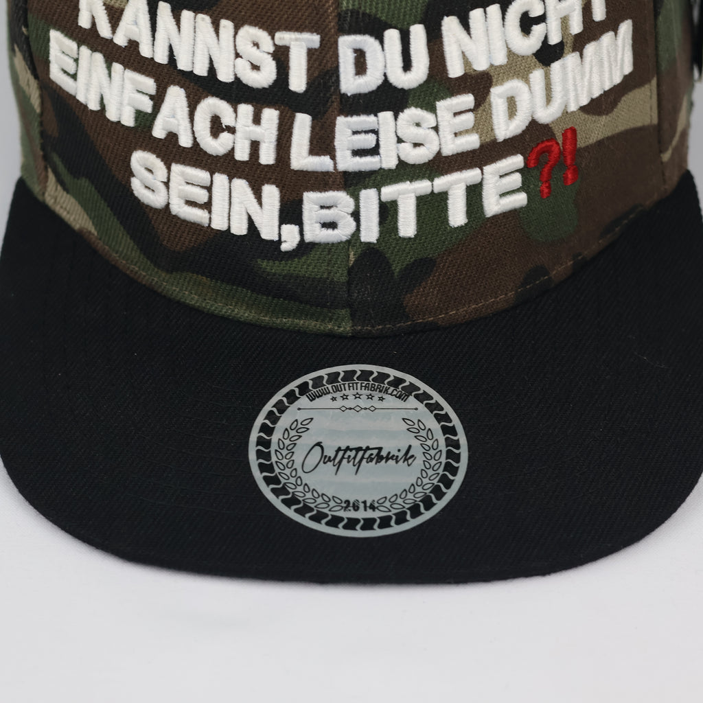 Vintage Outfitfabrik Camouflage Flat Brim Hat | Thrifted Graphic Snapback