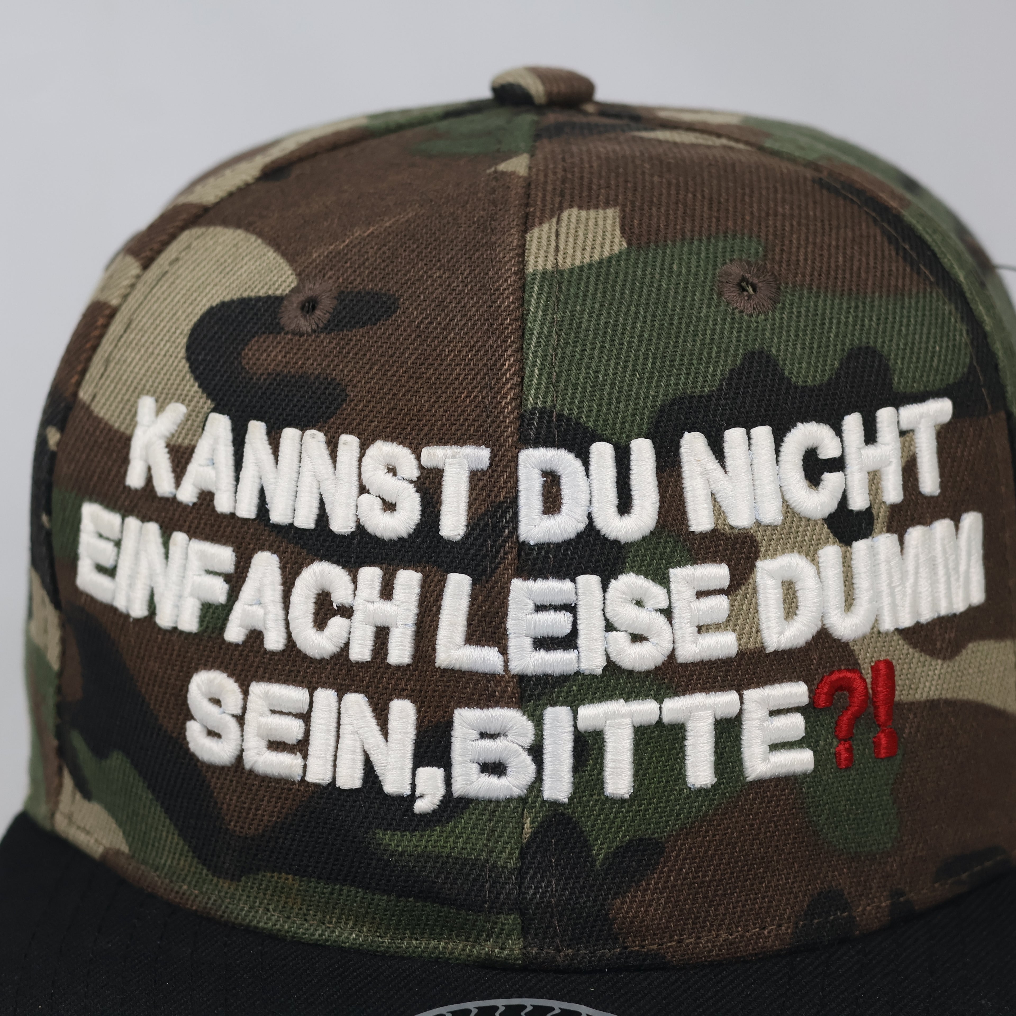 Vintage Outfitfabrik Camouflage Flat Brim Hat | Thrifted Graphic Snapback