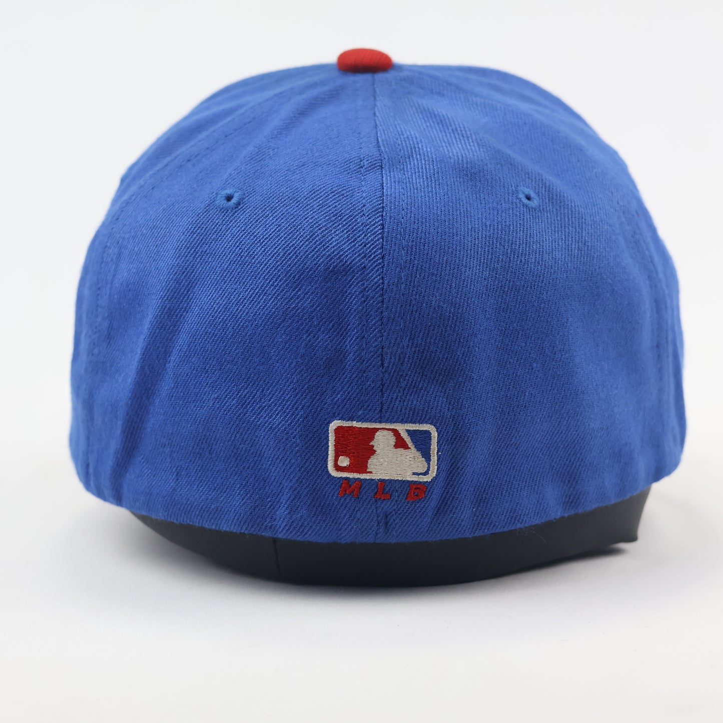 MLB Cubs Two-Tone Baseball Thrifted Cap - Blue & Red S/M Fitted Hat
