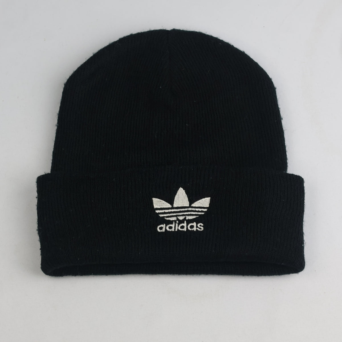 Thrifted Adidas Originals Black Acrylic Knit Hat