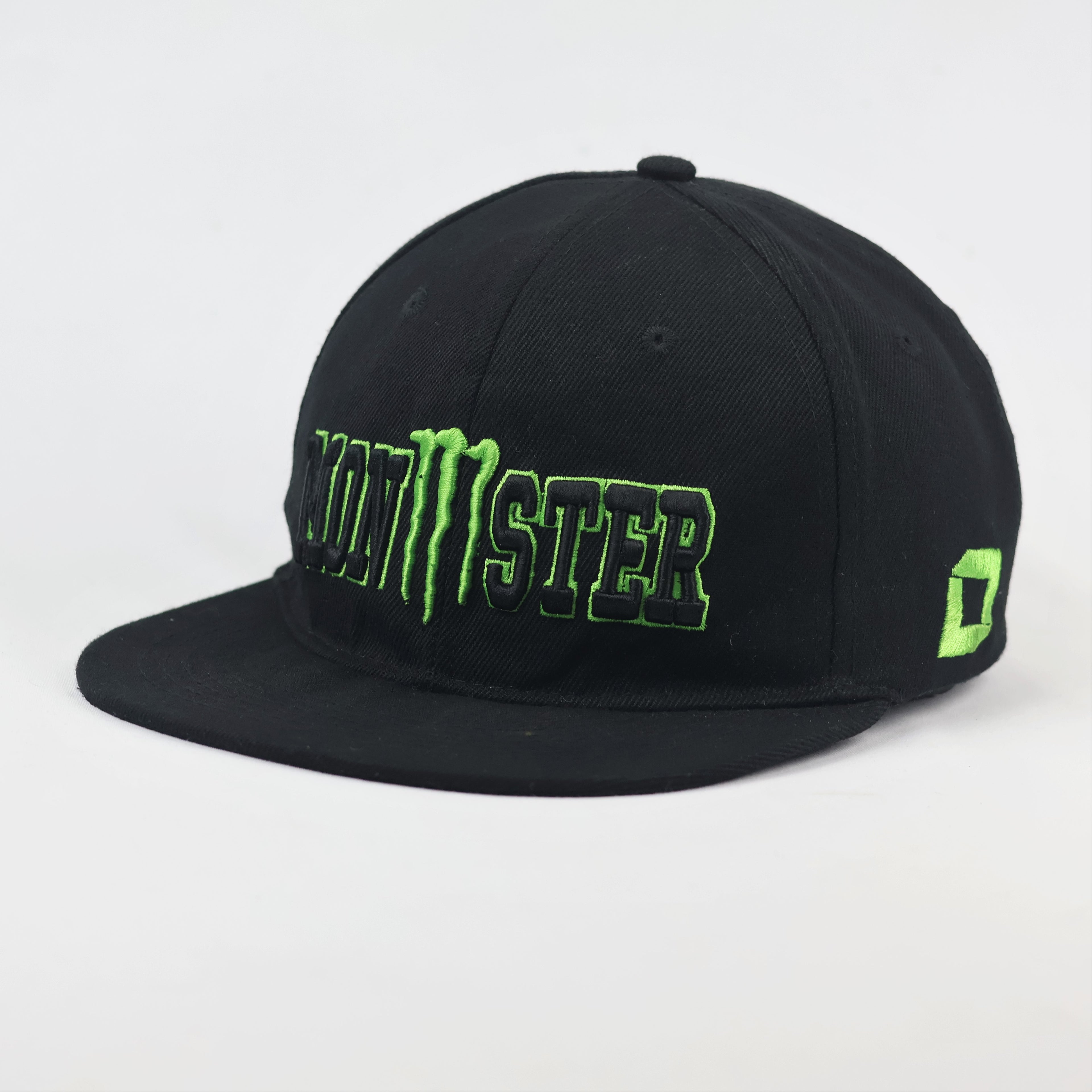 Monster Energy Graphic Thrifted Snapback Hat - Thrifted Black Lifestyle Cap