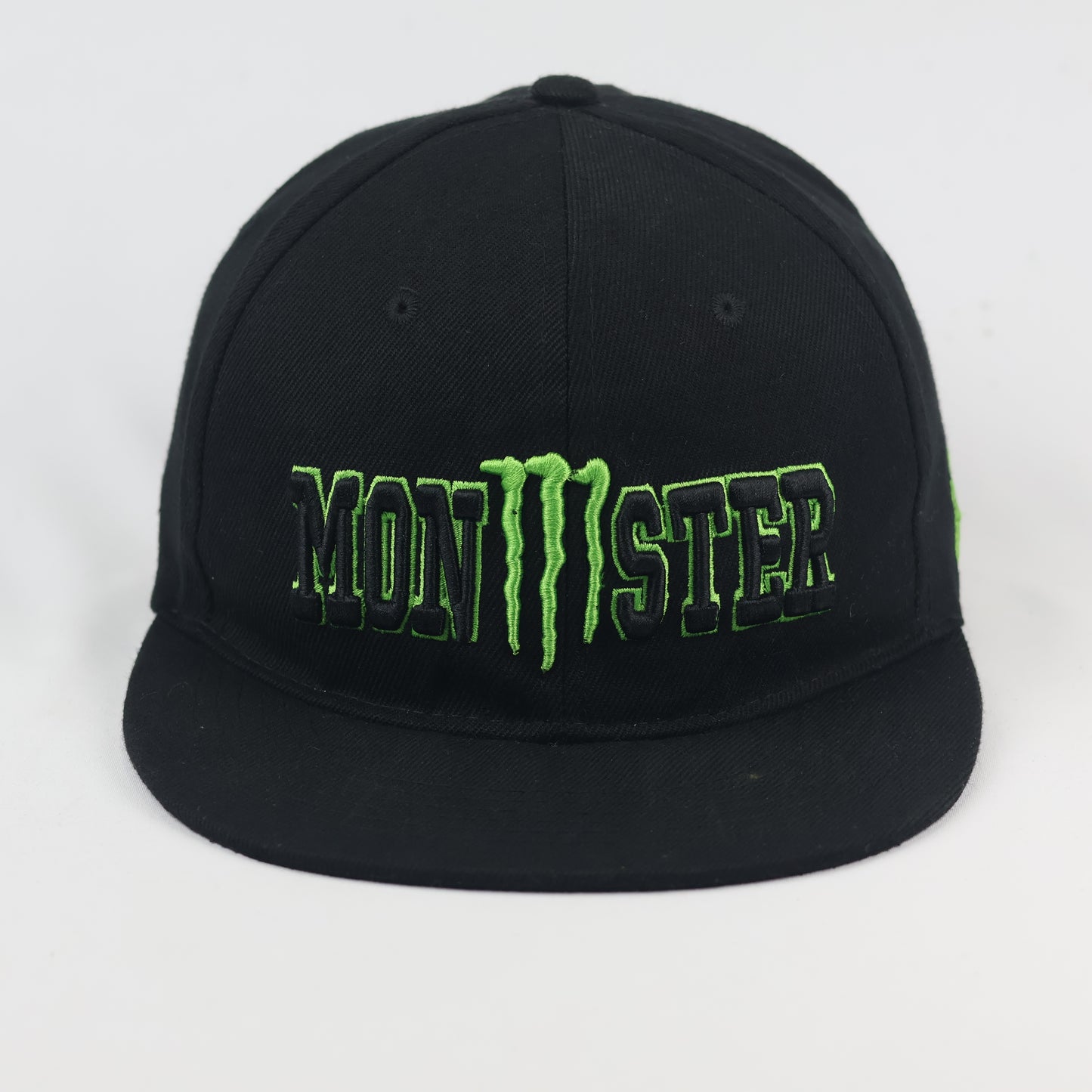 Monster Energy Graphic Thrifted Snapback Hat - Thrifted Black Lifestyle Cap