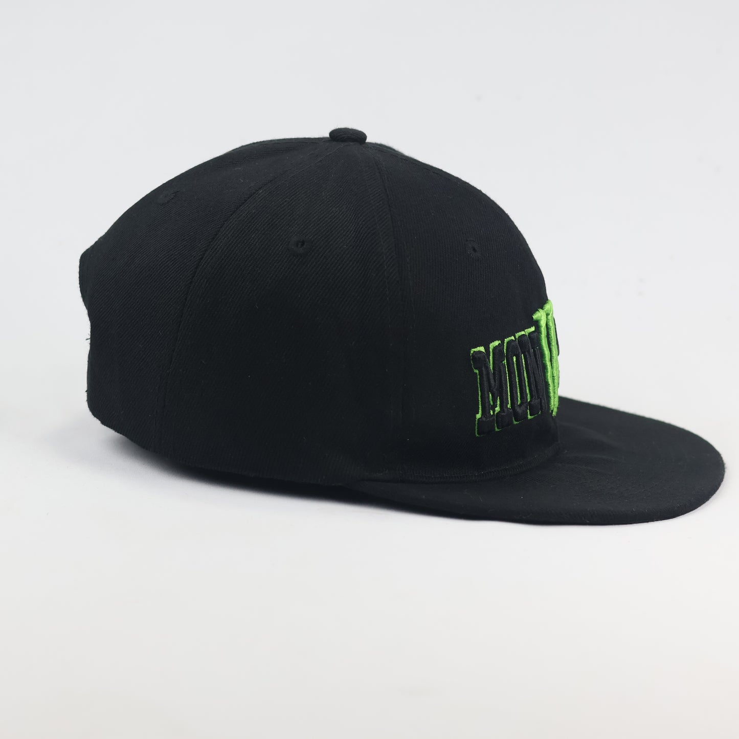 Monster Energy Graphic Thrifted Snapback Hat - Thrifted Black Lifestyle Cap