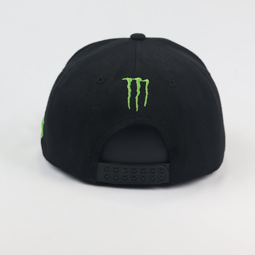Monster Energy Graphic Thrifted Snapback Hat - Thrifted Black Lifestyle Cap