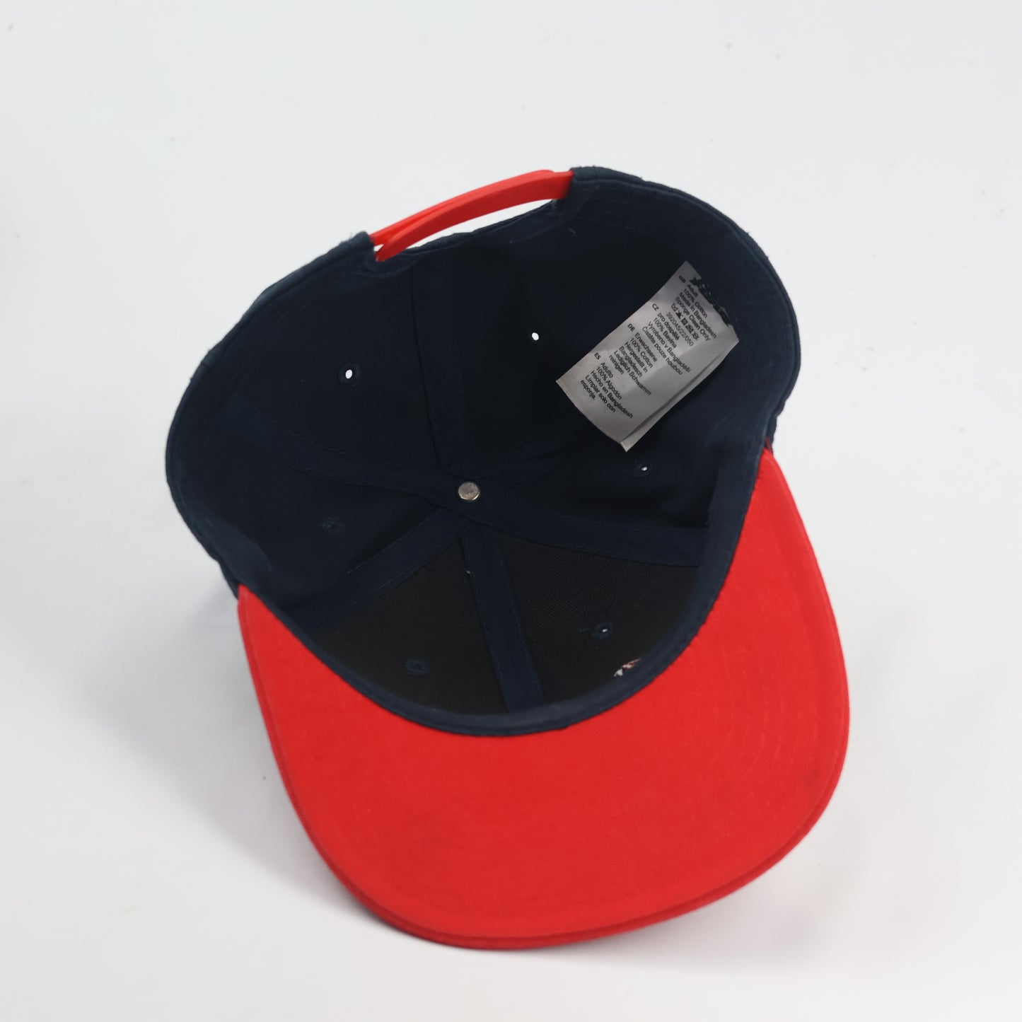 New York Graphic Snapback - Thrifted Navy & Red Cap