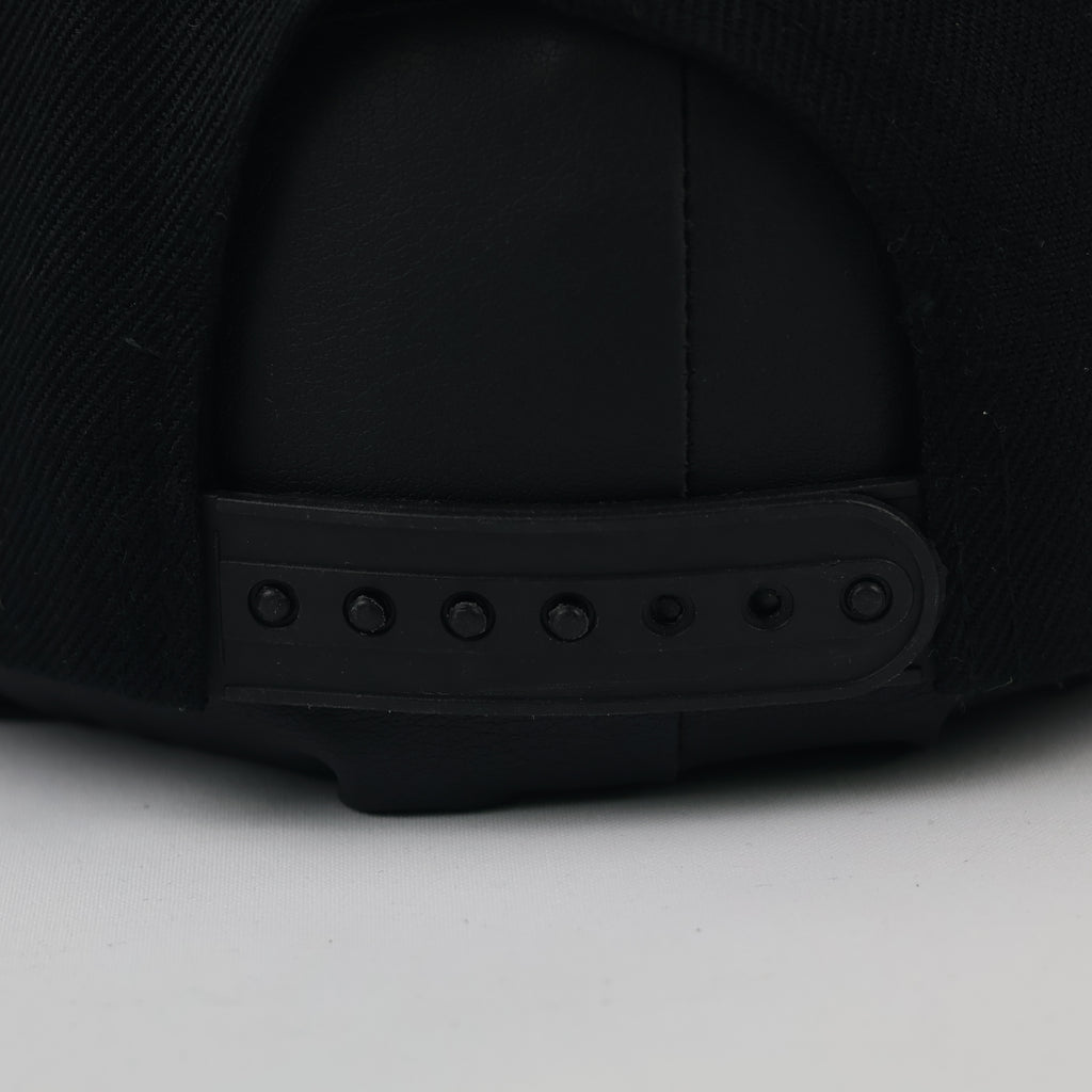 Gold Cone Studded Black Baseball Cap - Retro Gothic Rivet Snapback