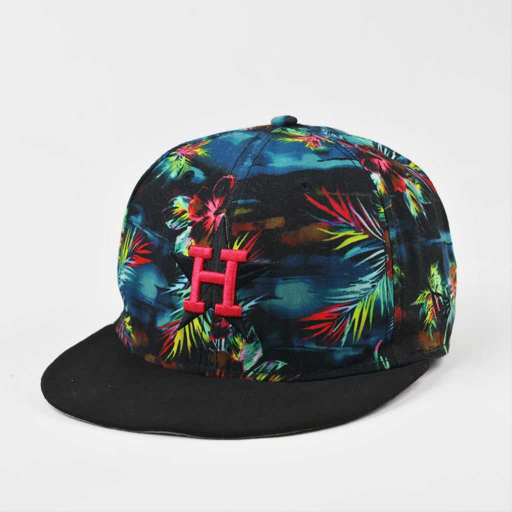 Vintage Houston Astros Cooperstown Collection Cap - Hawaiian Floral Print Snapback