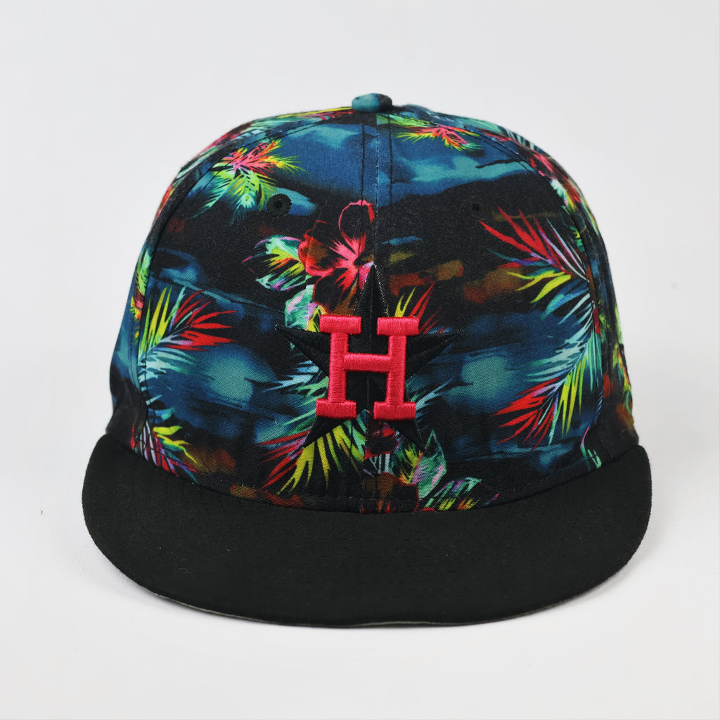 Vintage Houston Astros Cooperstown Collection Cap - Hawaiian Floral Print Snapback