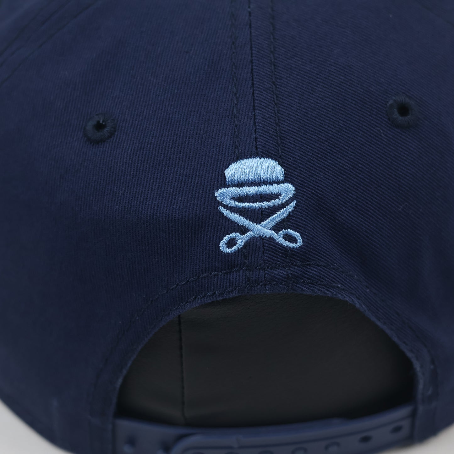 Cayler & Sons "Hello Brooklyn" Thrifted Snapback – Navy with Flamingo Print Brim