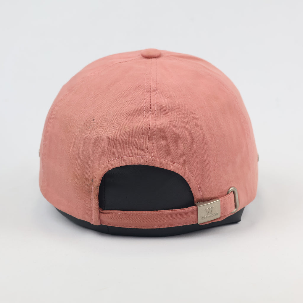 Westwood Outdoor Salmon Pink Cotton Blend Cap - Distressed Graphic Print