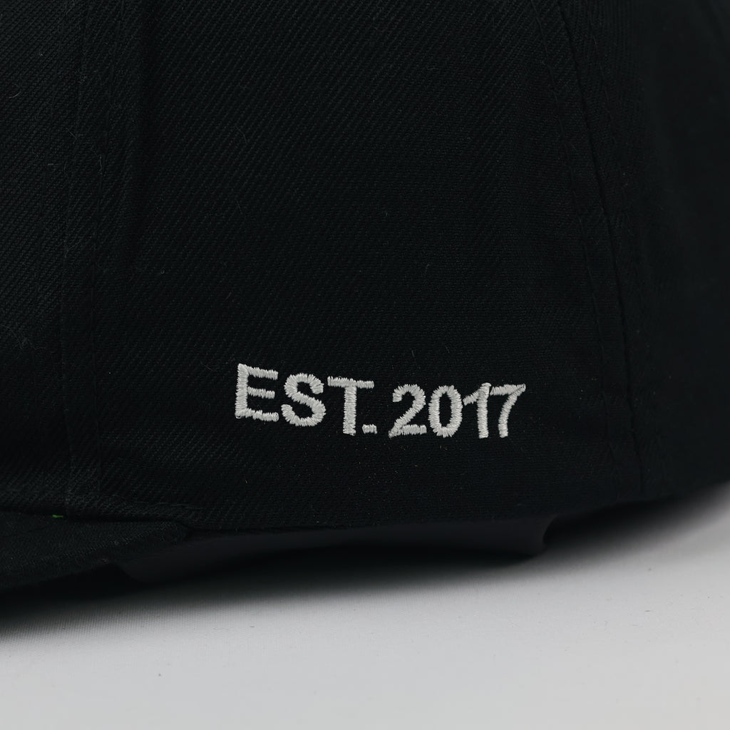Vintage Fitment "It's a Lifestyle" Snapback | Yupoong Black Flat Brim Hat
