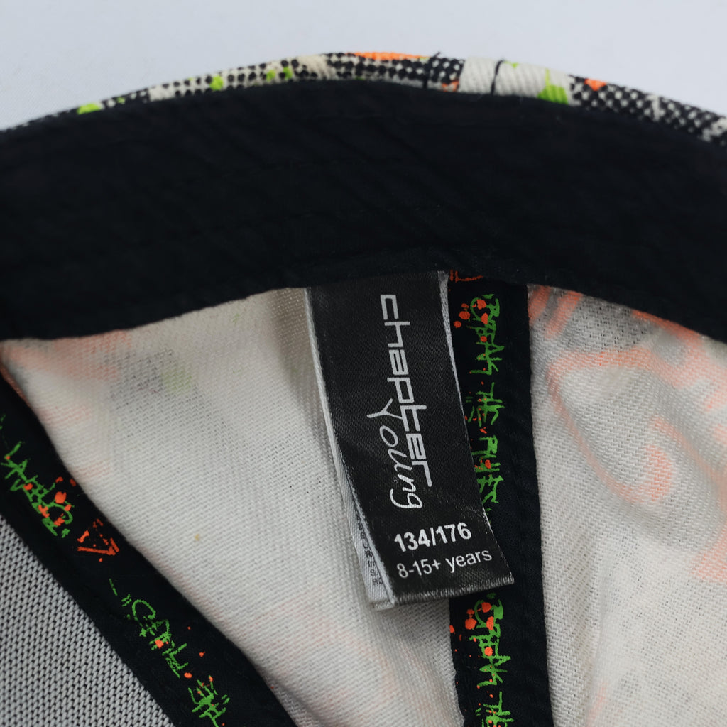 Chapter Young Graffiti All-Over Print Baseball Thrifted Cap - Neon Graphics