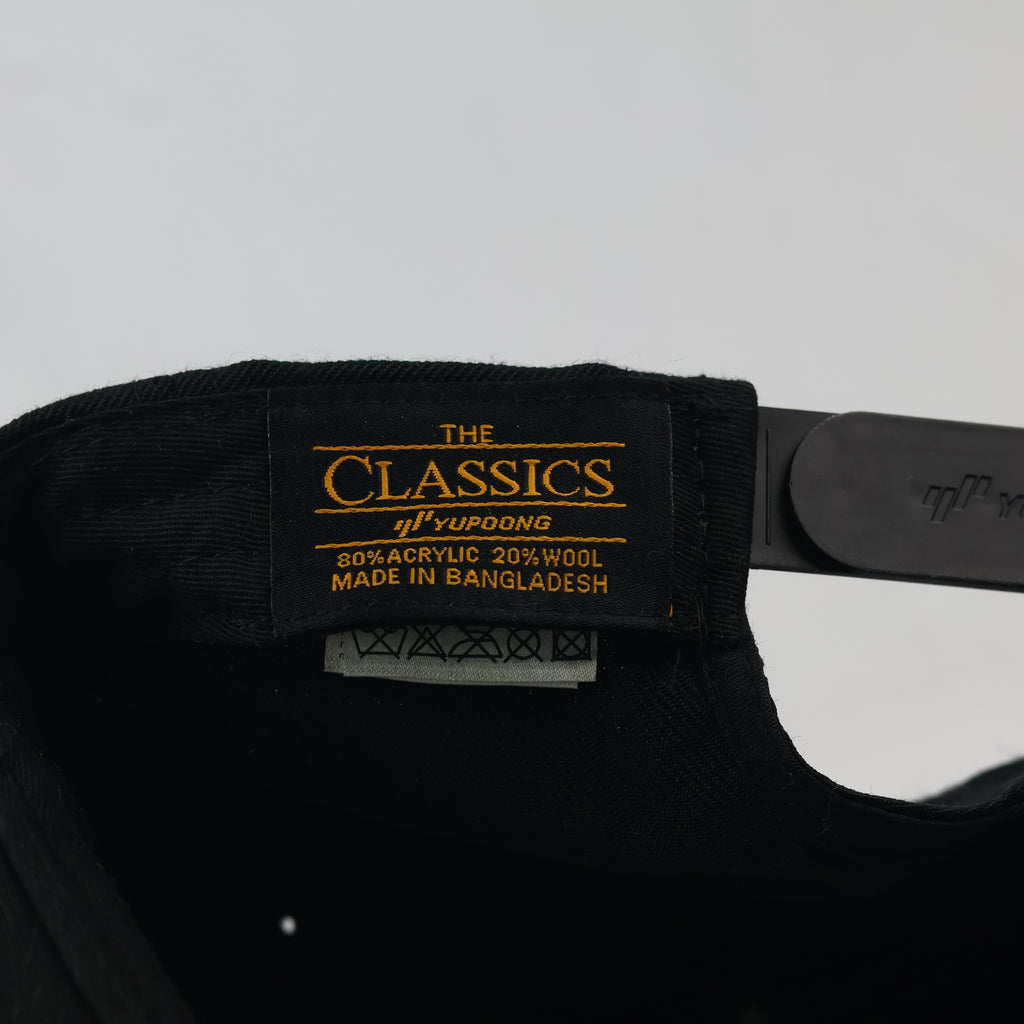 Vintage Fitment "It's a Lifestyle" Snapback | Yupoong Black Flat Brim Hat