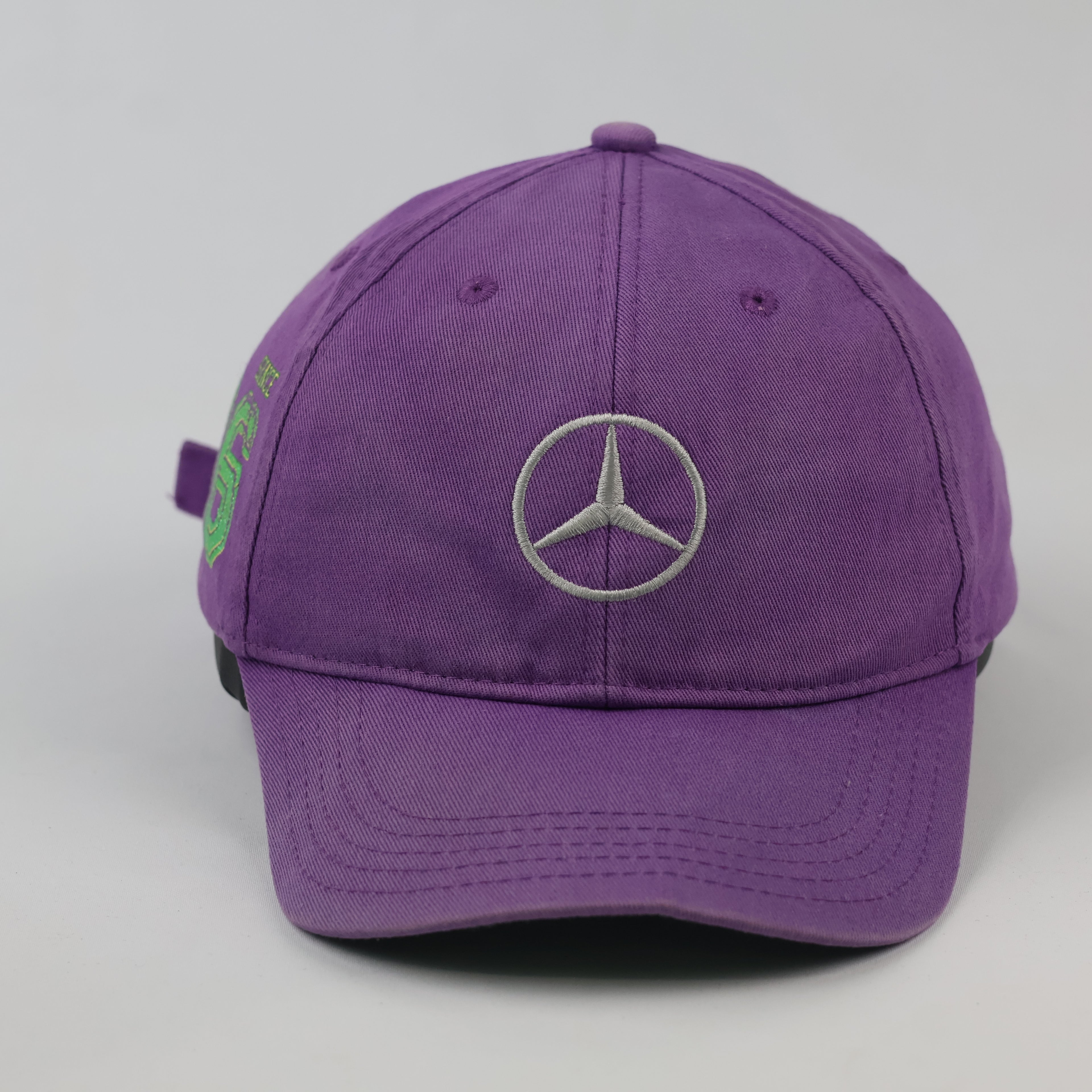 Vintage Mercedes-Benz Purple Dad Hat - Green Since 86 Graphic Cap