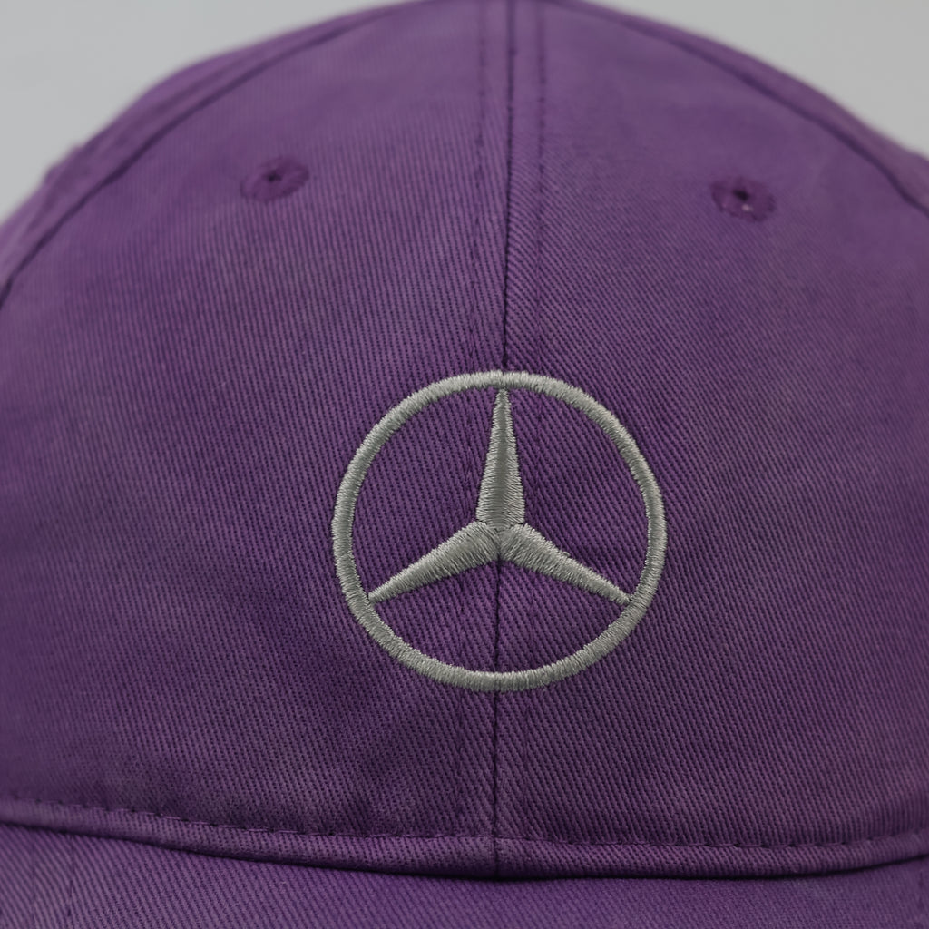 Vintage Mercedes-Benz Purple Dad Hat - Green Since 86 Graphic Cap