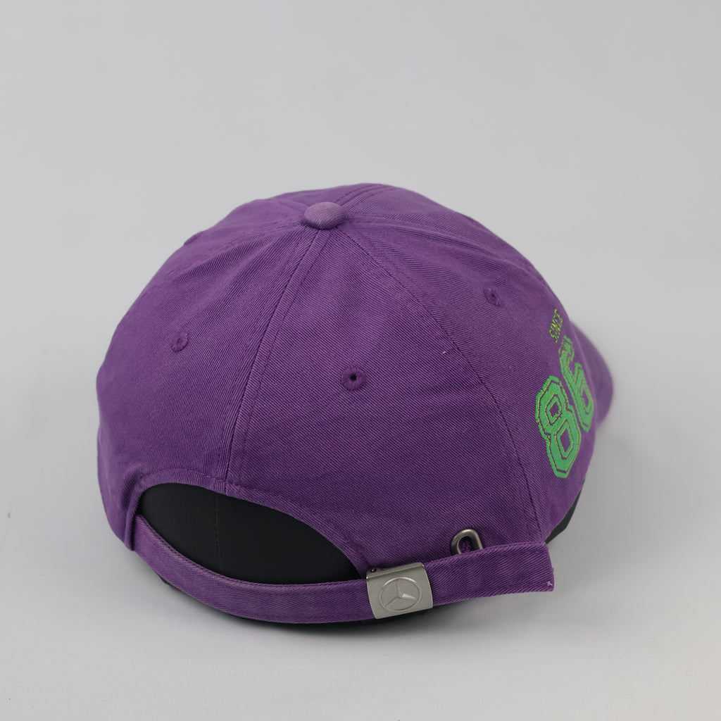 Vintage Mercedes-Benz Purple Dad Hat - Green Since 86 Graphic Cap