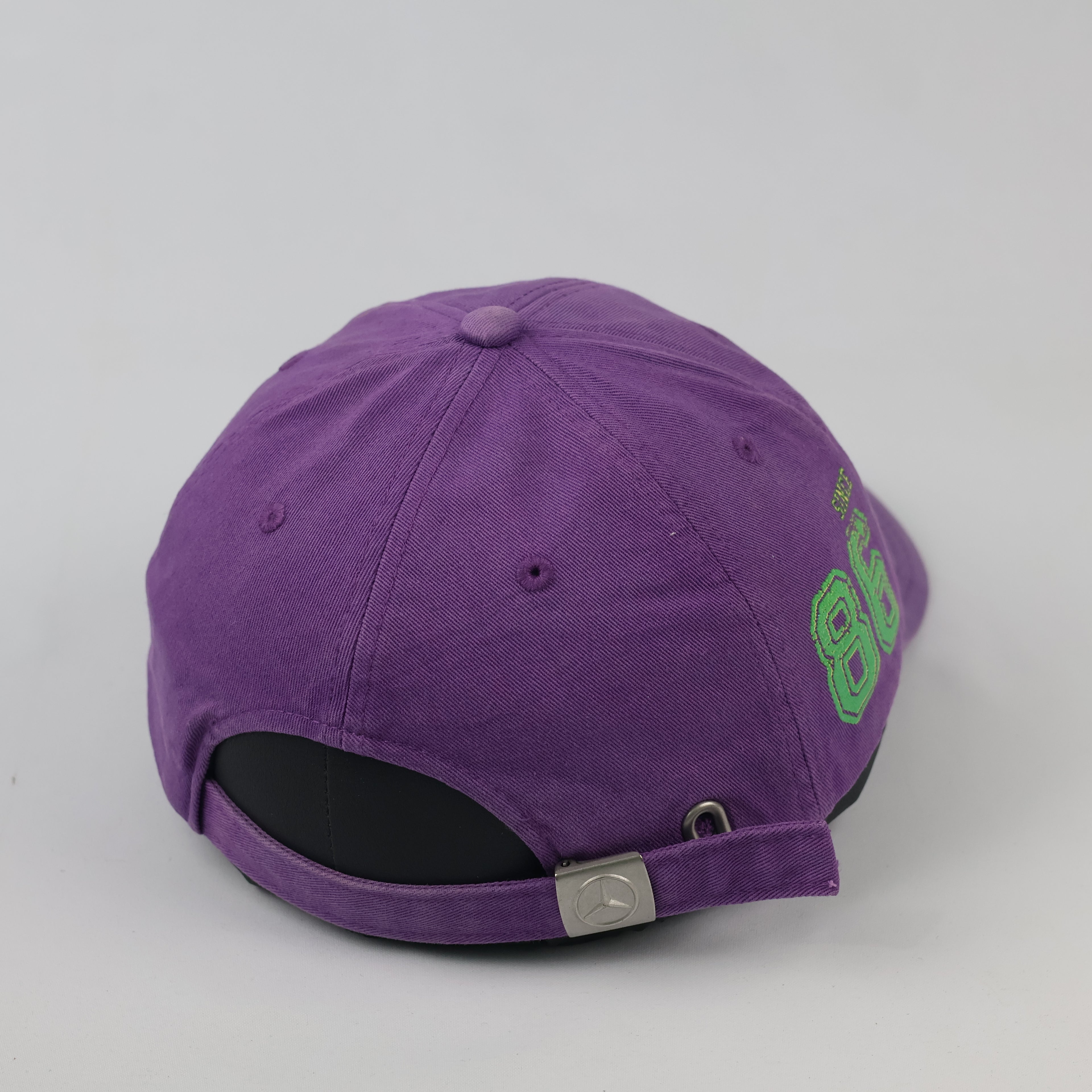 Vintage Mercedes-Benz Purple Dad Hat - Green Since 86 Graphic Cap