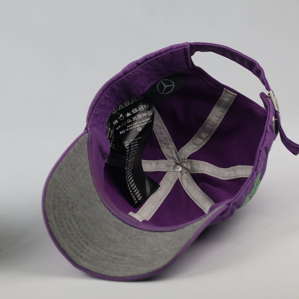 Vintage Mercedes-Benz Purple Dad Hat - Green Since 86 Graphic Cap