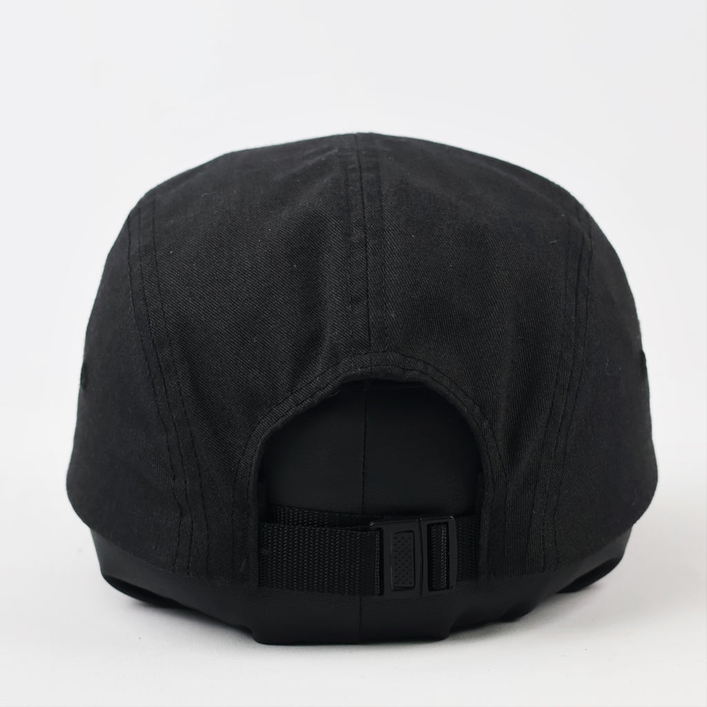 Vintage Supreme Black Camp Cap | Thrifted Adjustable Strapback Hat 56-58cm