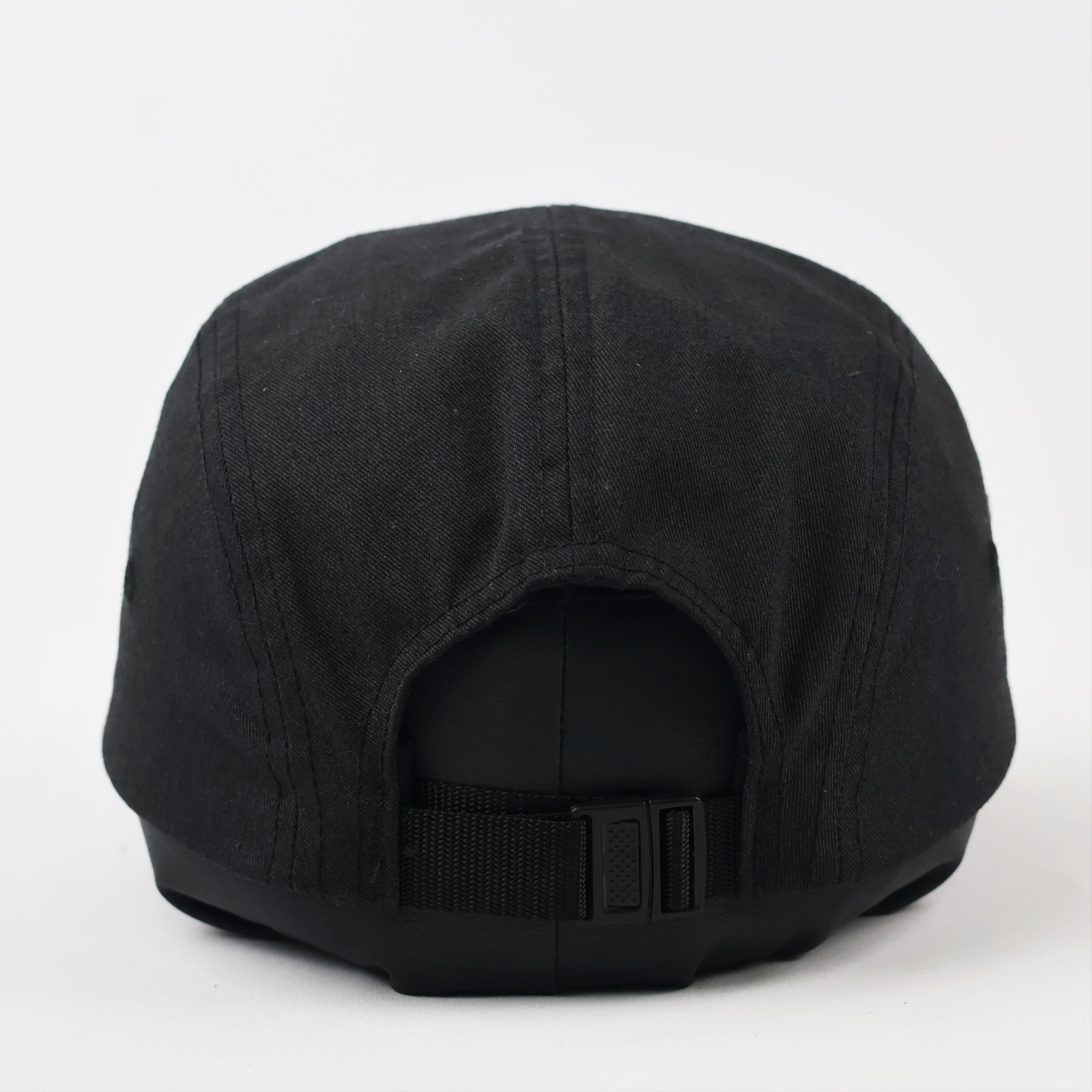 Vintage Supreme Black Camp Cap | Thrifted Adjustable Strapback Hat 56-58cm