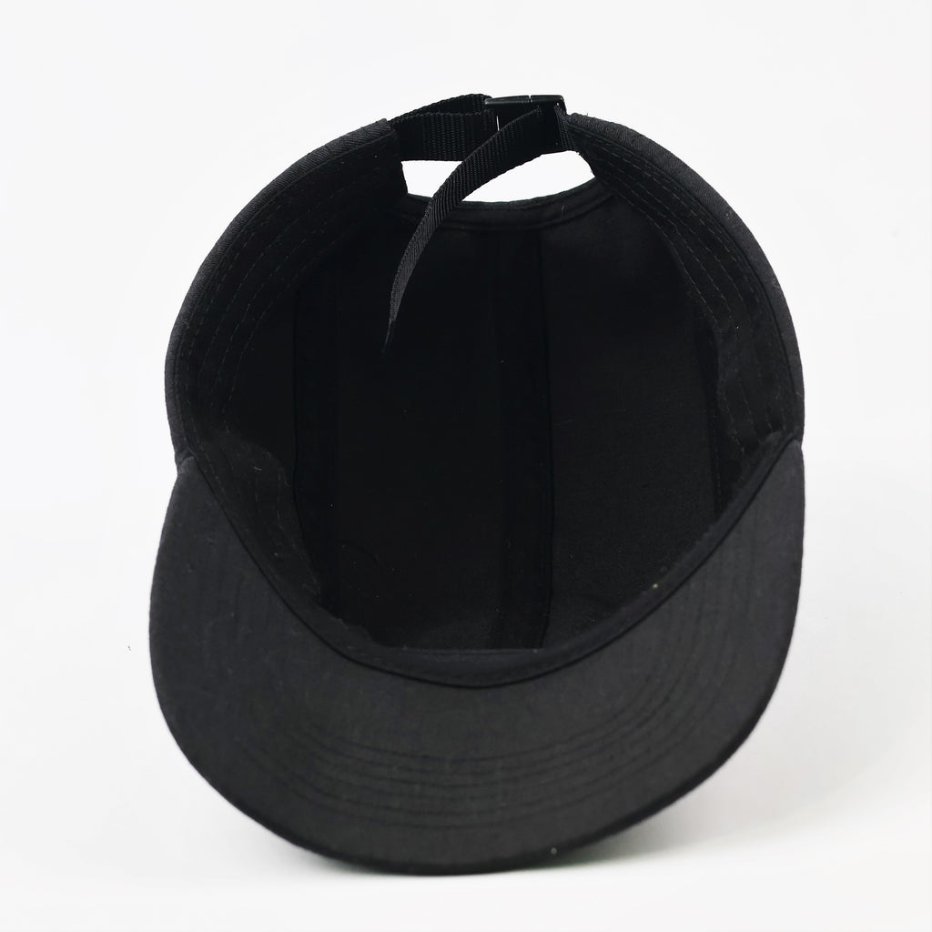 Vintage Supreme Black Camp Cap | Thrifted Adjustable Strapback Hat 56-58cm