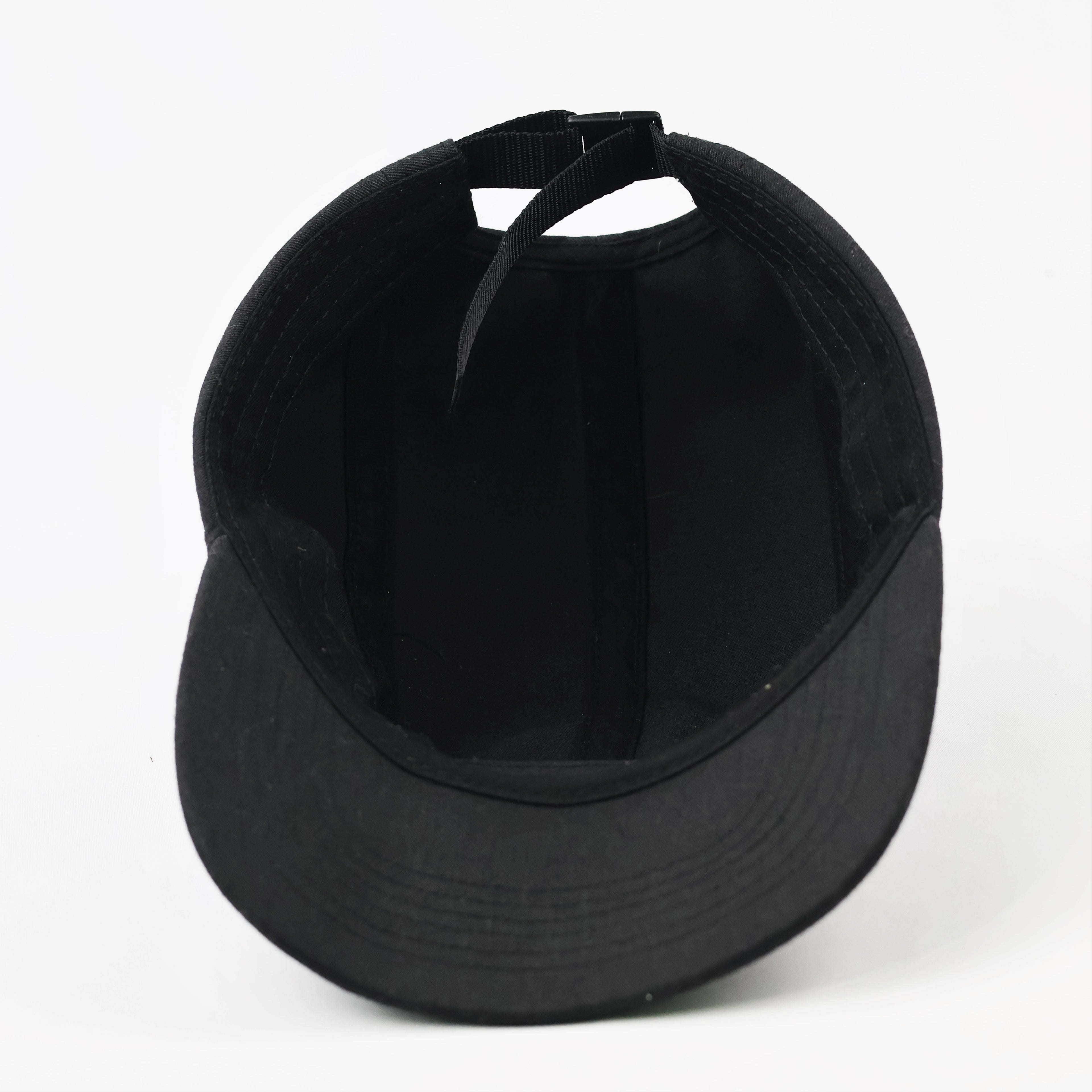 Vintage Supreme Black Camp Cap | Thrifted Adjustable Strapback Hat 56-58cm