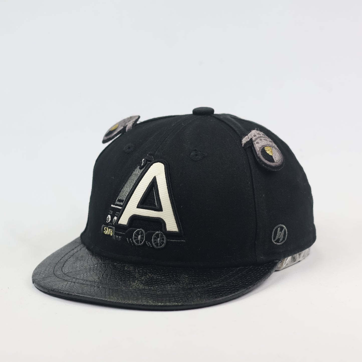 Black Textured Brim Kids Baseball Cap - Super Massive Bound SMB