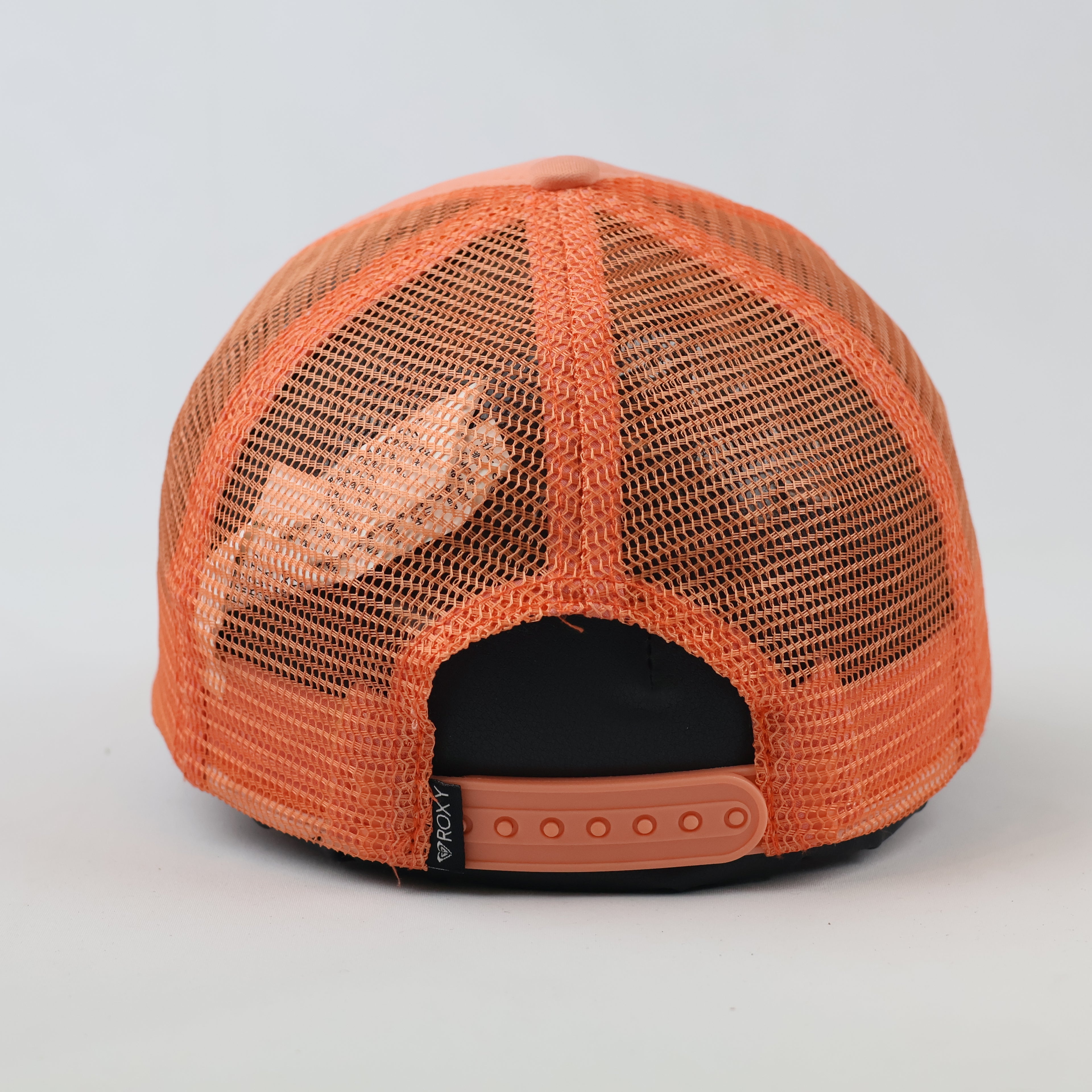 Roxy Embossed Box Logo Trucker Cap - Coral Pink Beach Surf Hat