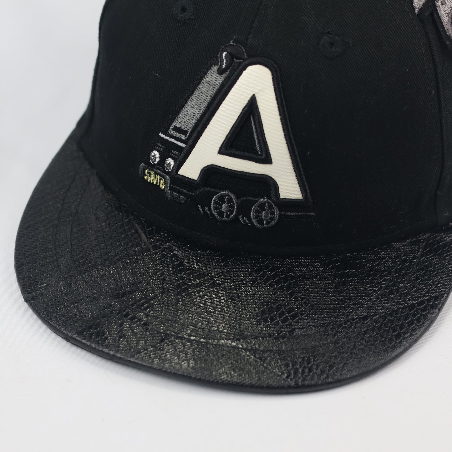 Black Textured Brim Kids Baseball Cap - Super Massive Bound SMB